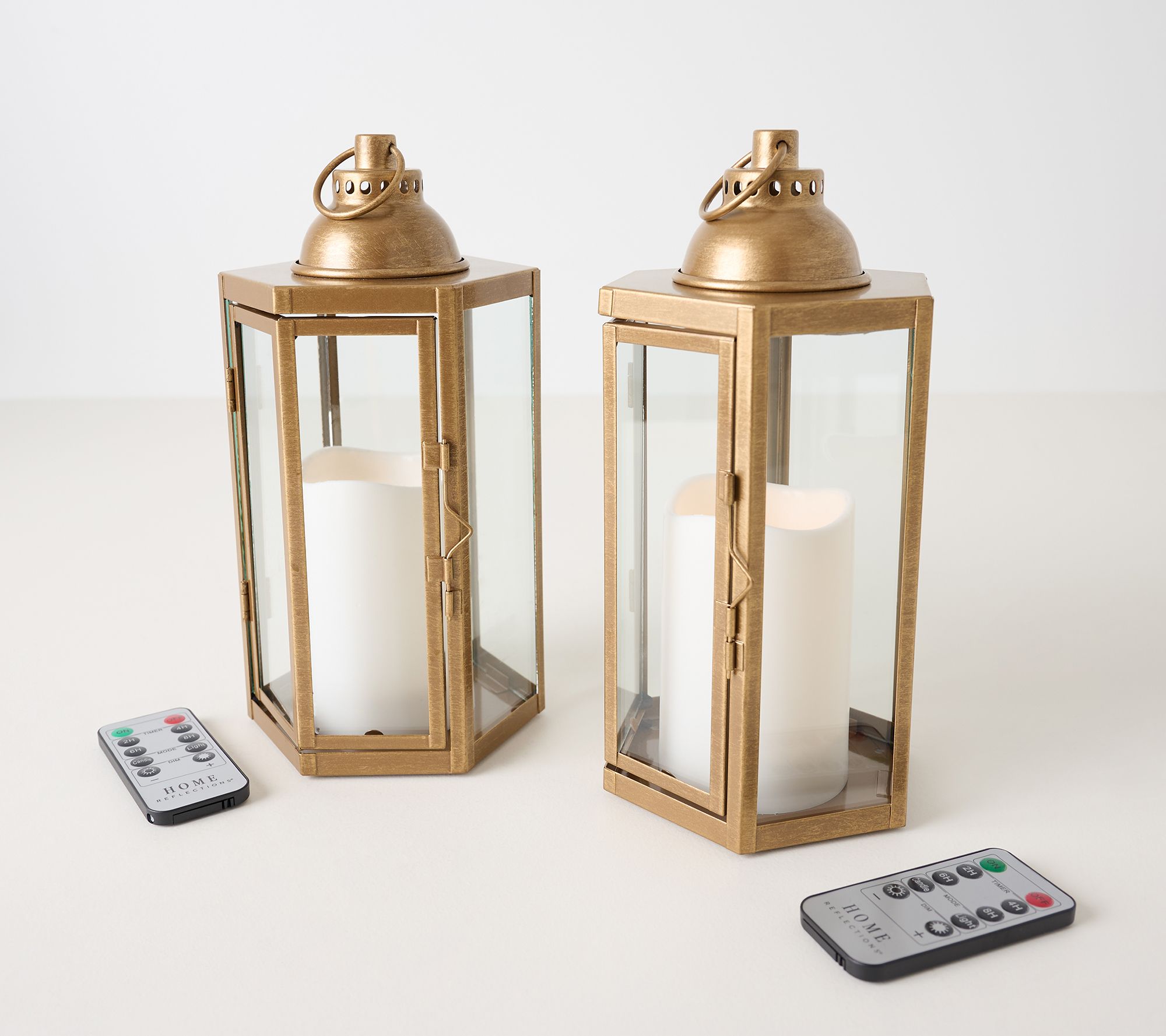 "As Is" Home Reflections Set of 2 10" Luxe In/Outdoor Lanterns