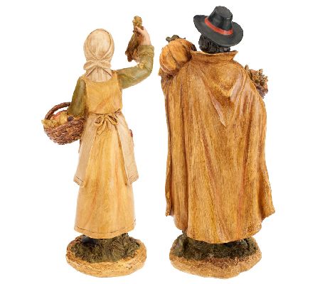 miniature pilgrim figurines