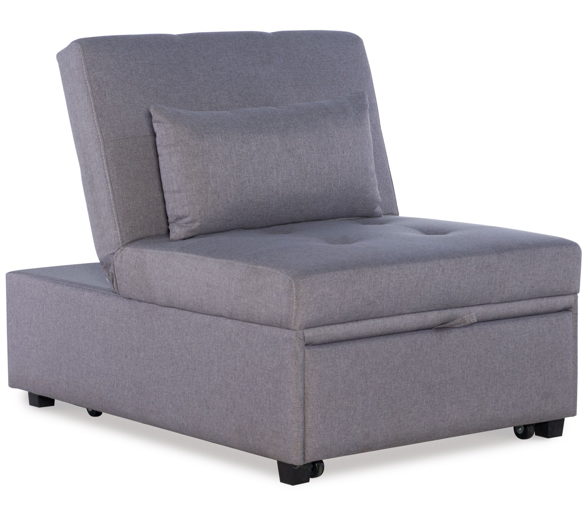 Dozer Convertible Twin Sofa Bed Qvc Com, Chair That Converts To A Twin Bed