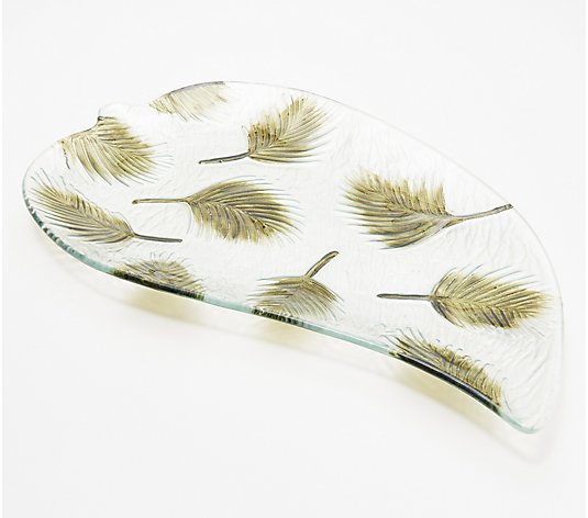 "As Is" Temp-tations Seasonal 16" Figural Glass Platter