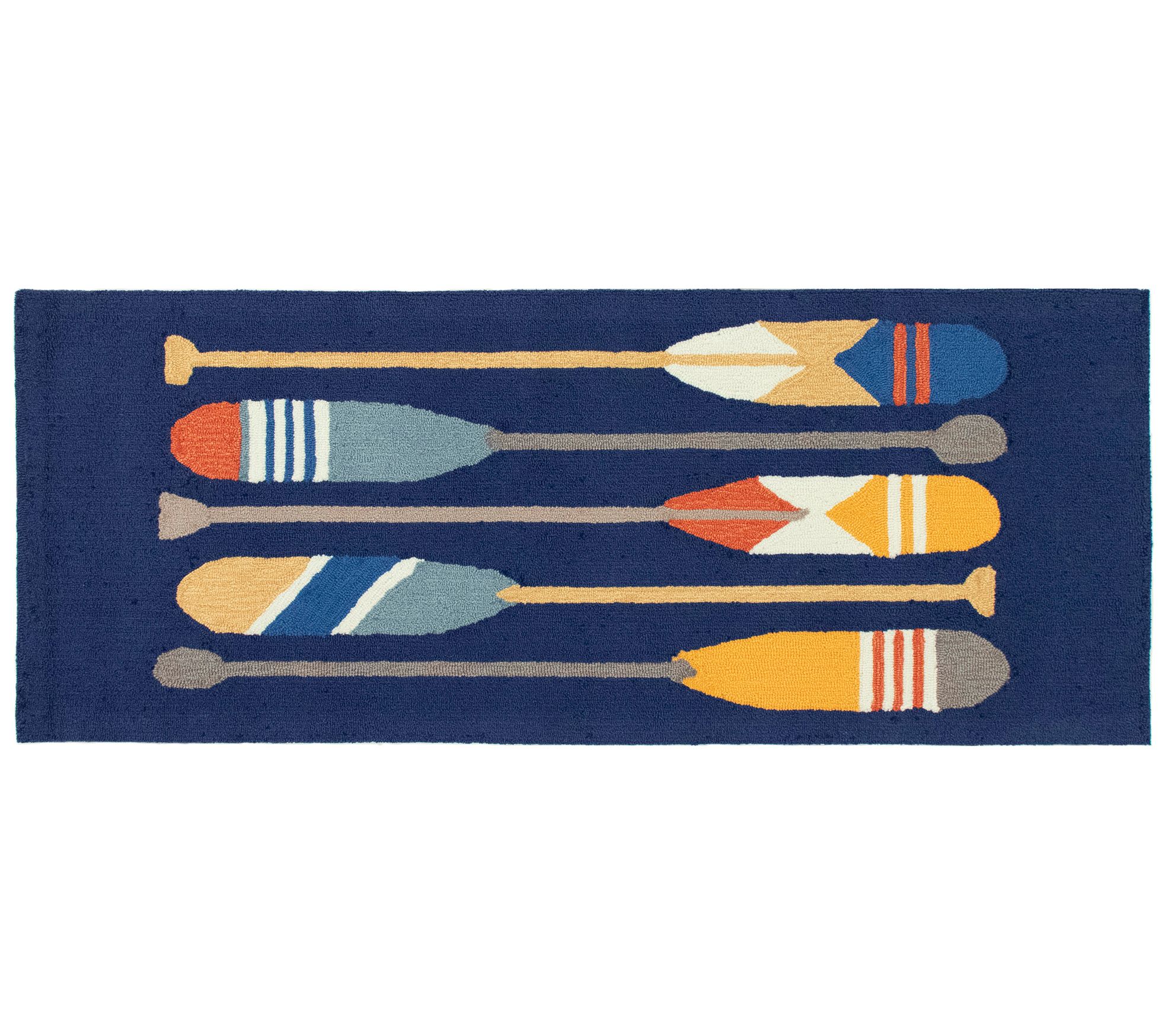 Liora Manne Frontporch Paddles Indoor/Outdoor Rug 24" X 60"