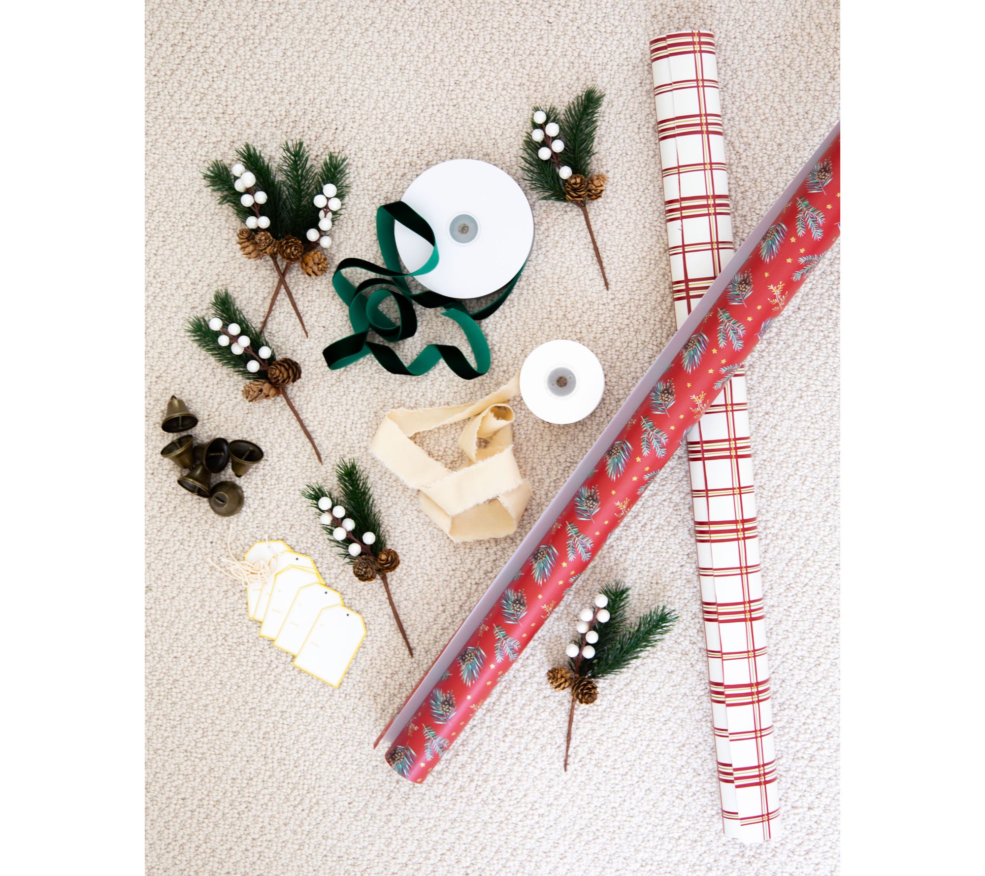 22-Piece Holiday Gift Wrap Set by Lauren McBride