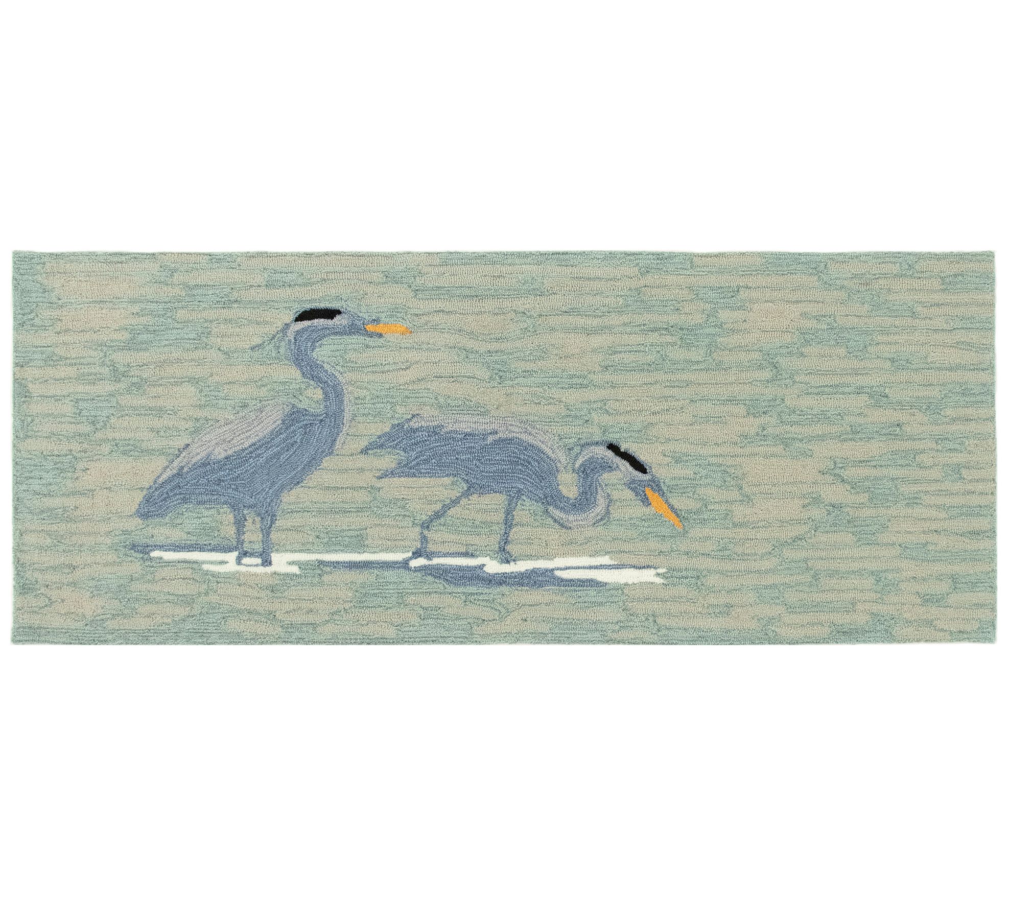 Lush Decor Frontporch Blue Heron In-Out Rug Lae 24" x 60"