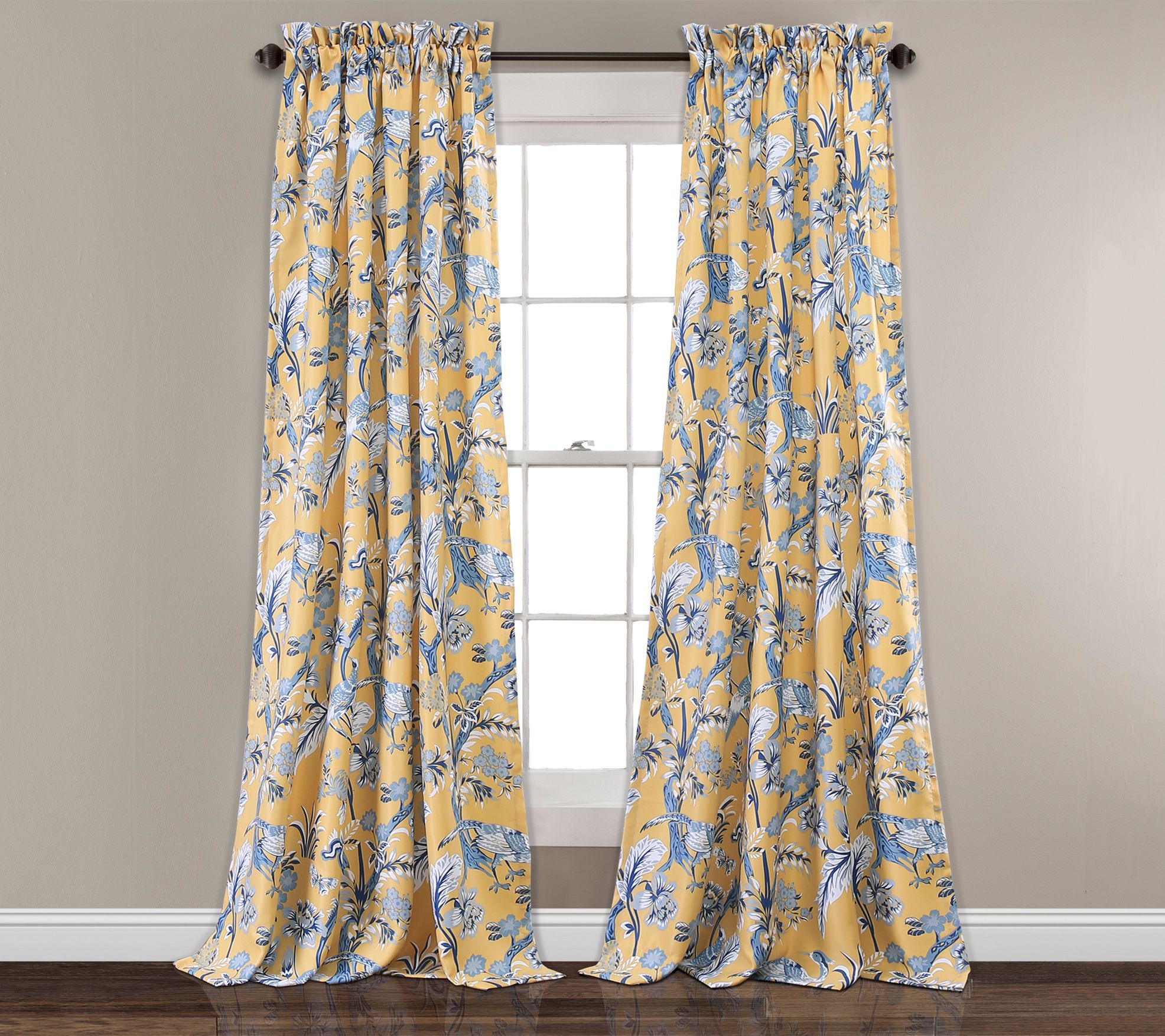 Dolores Set of 2 Room Darkening Window Panels by Lush Decor