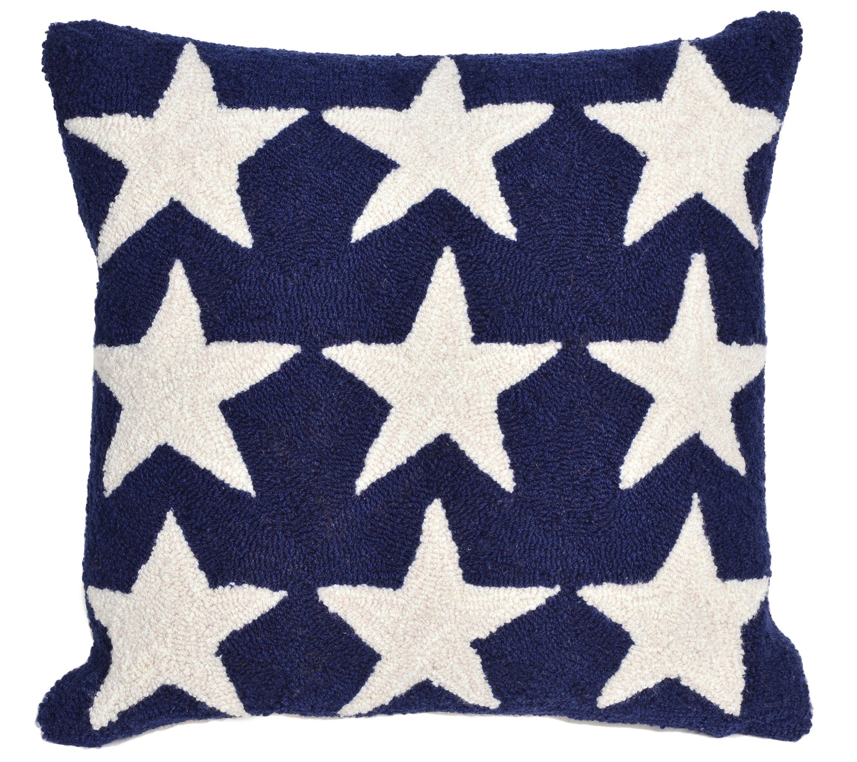 Liora Manne Frontporch Stars In/Out Pillow 18"X18"