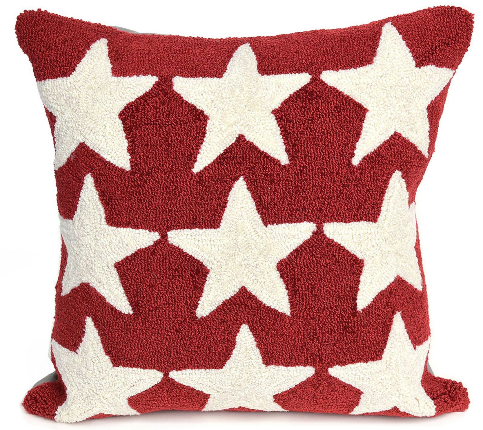 Liora Manne Frontporch Stars In/Out Pillow 18"X18"