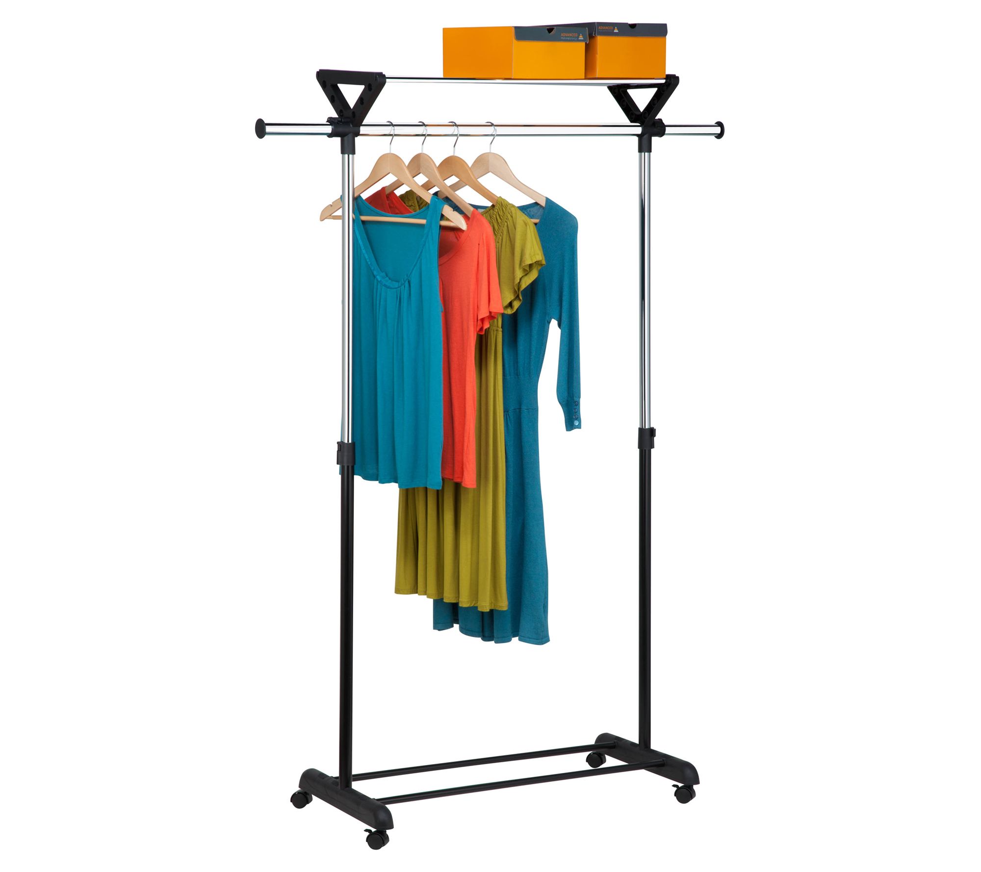 HoneyCanDo Top Shelf Garment Rack