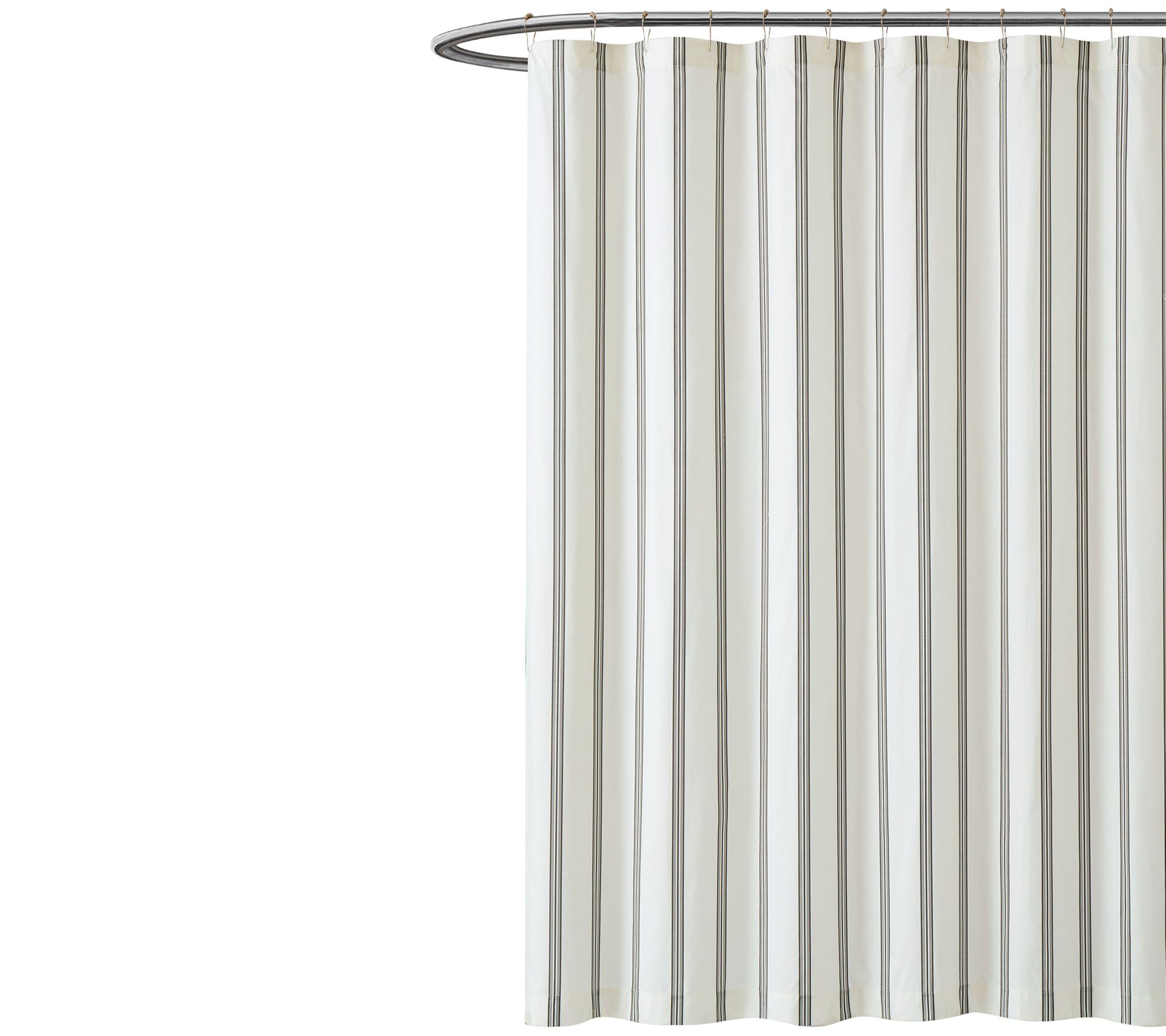 Truly Soft Millennial Stripe Shower Curtain Qvc Com