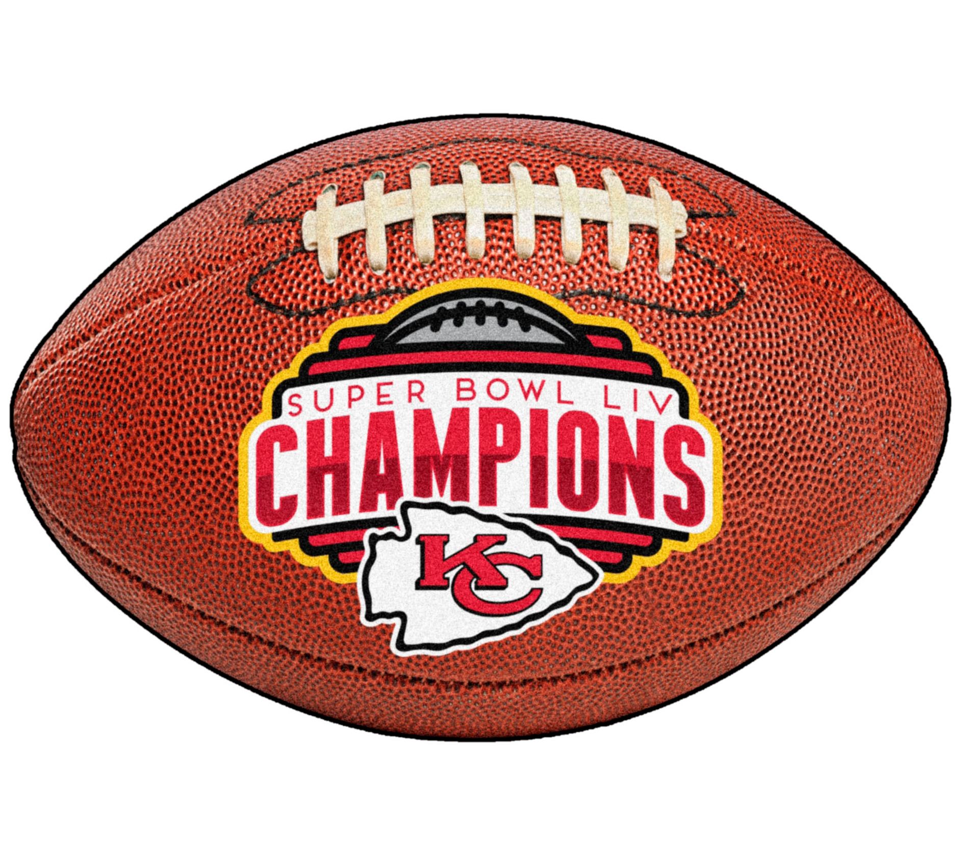 Kansas City Chiefs Super Bowl Liv Champions Football Mat Qvc