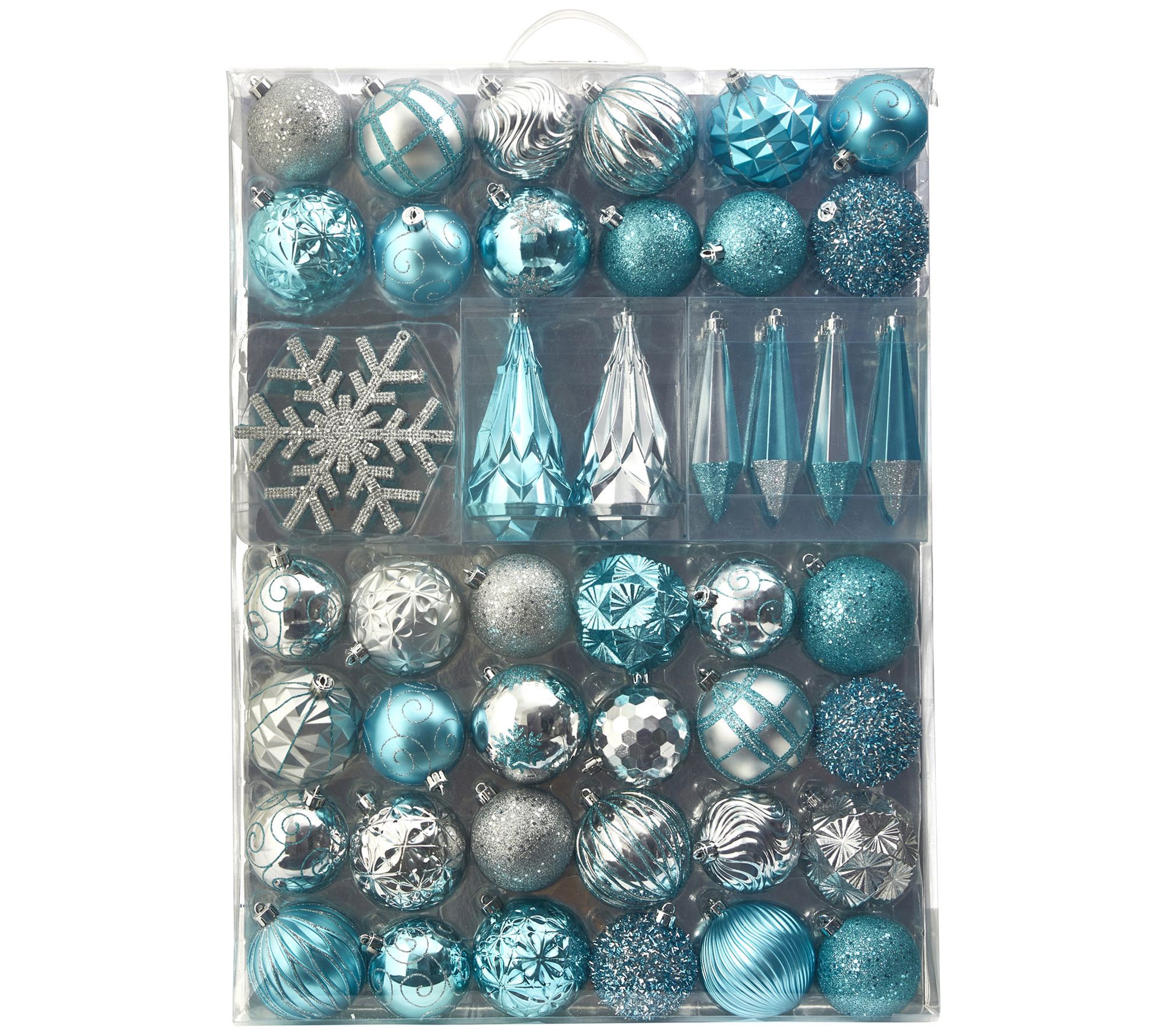 Shatterproof, 52 Count Christmas Ornament Box,0mm to 150mm