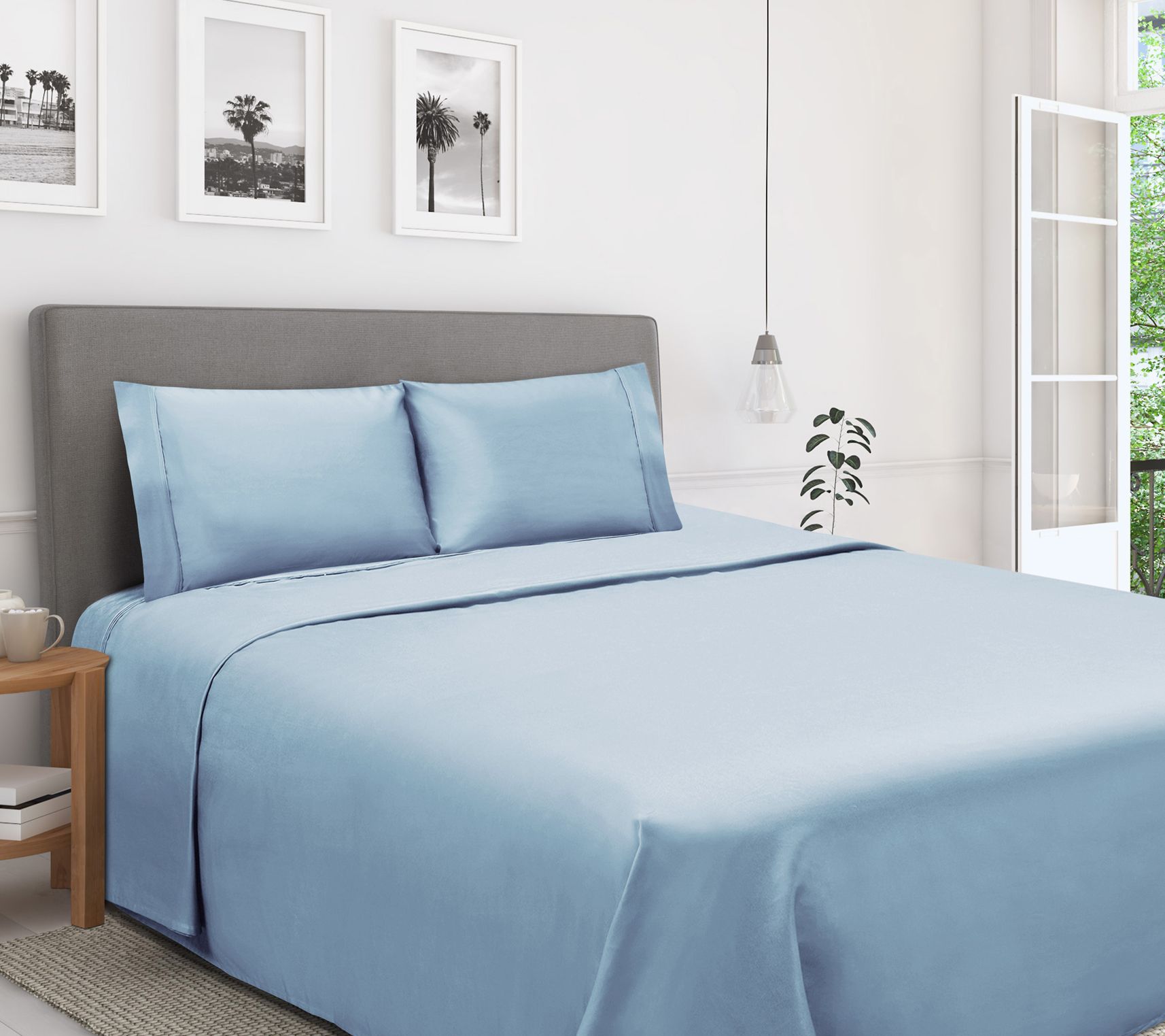 Superior 1200-TC Egyptian Cotton 4-Piece Queeneet Set