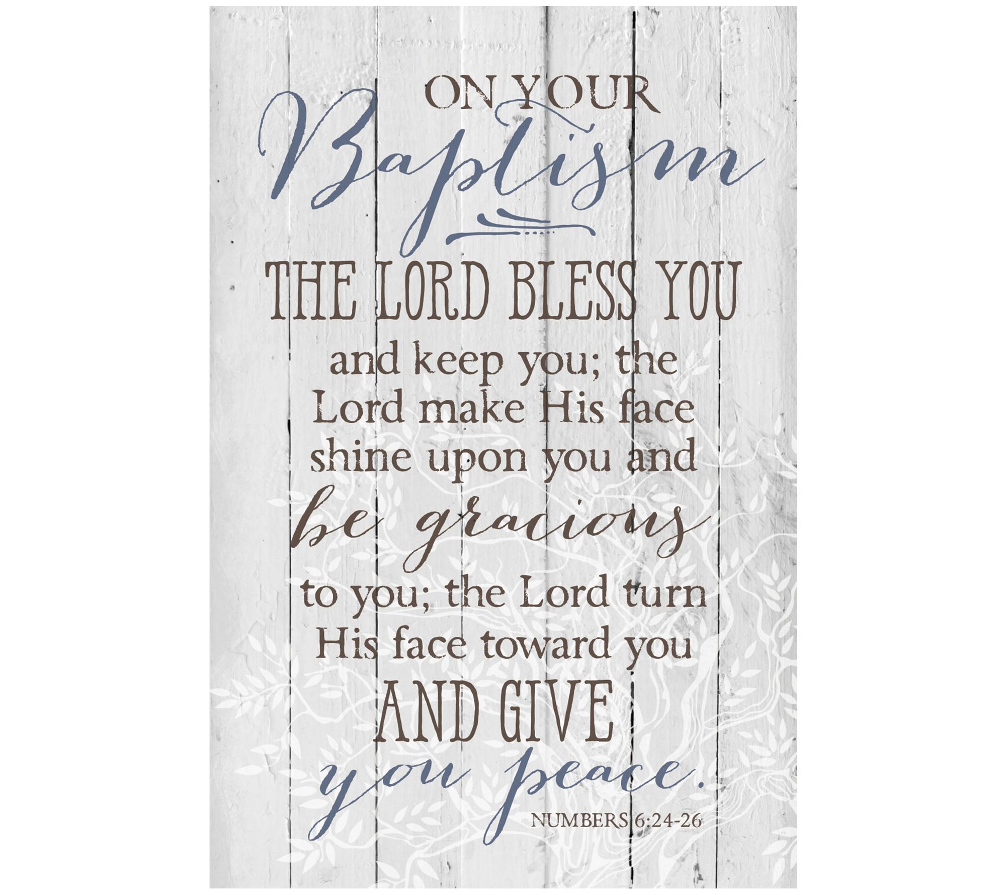 Dexsa On Your Baptism-New Horizons Wood Plaquewith Easel