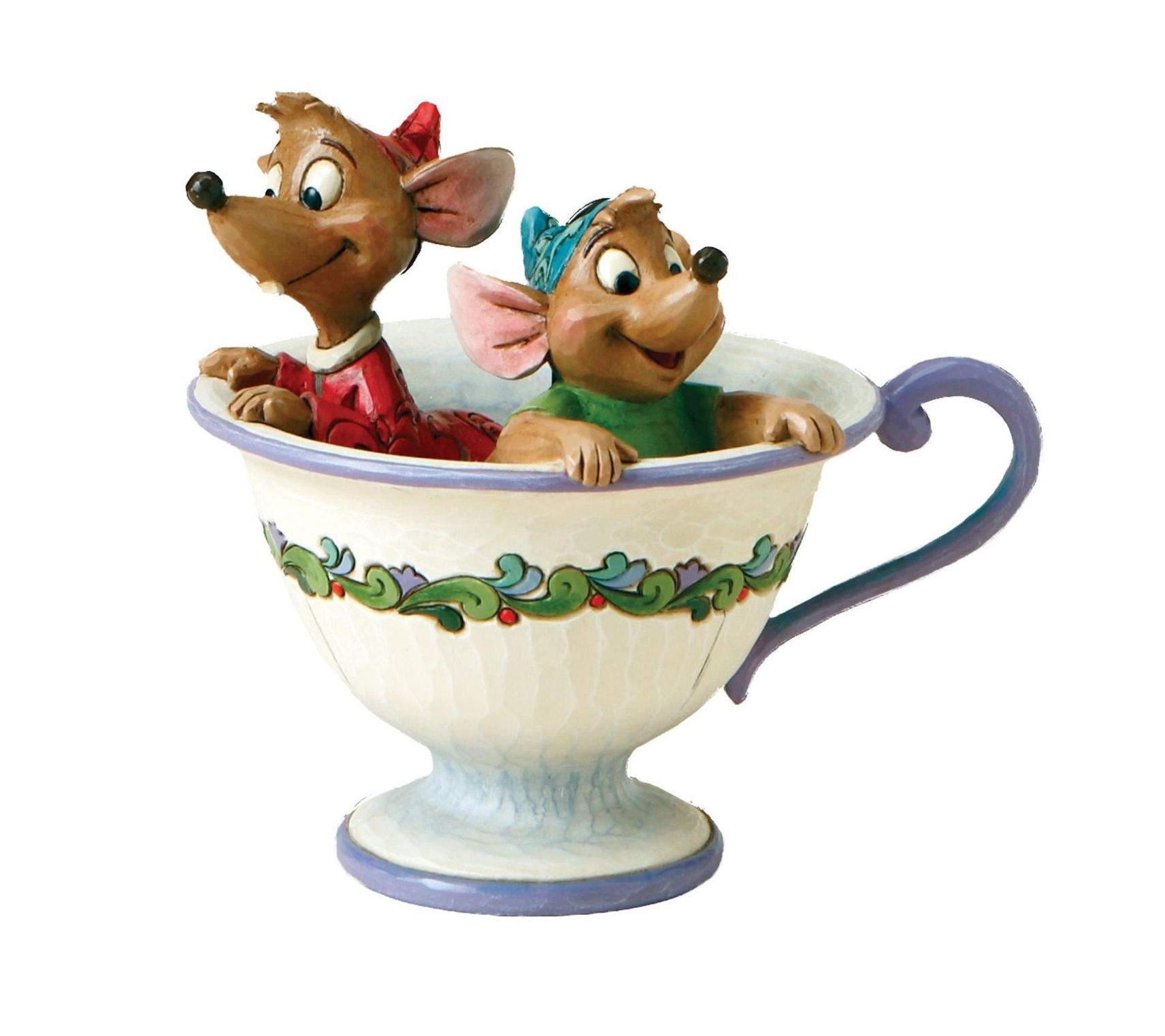 Enesco  Disney Traditions Jaq and Gus in Tea Cup