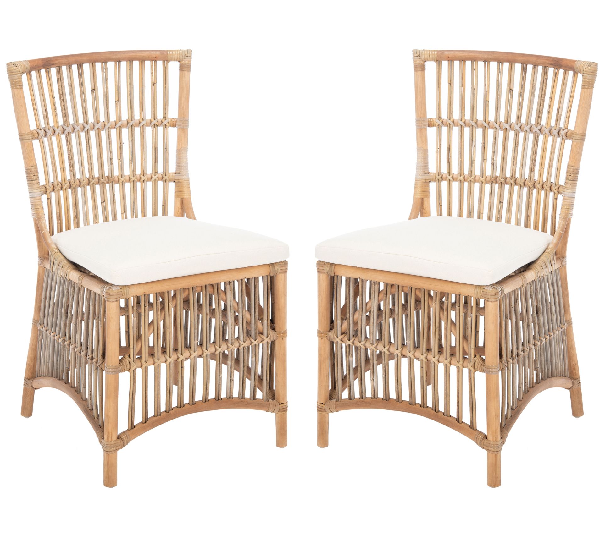 Safavieh Erika Rattan Accent Chairs (Set of 2)