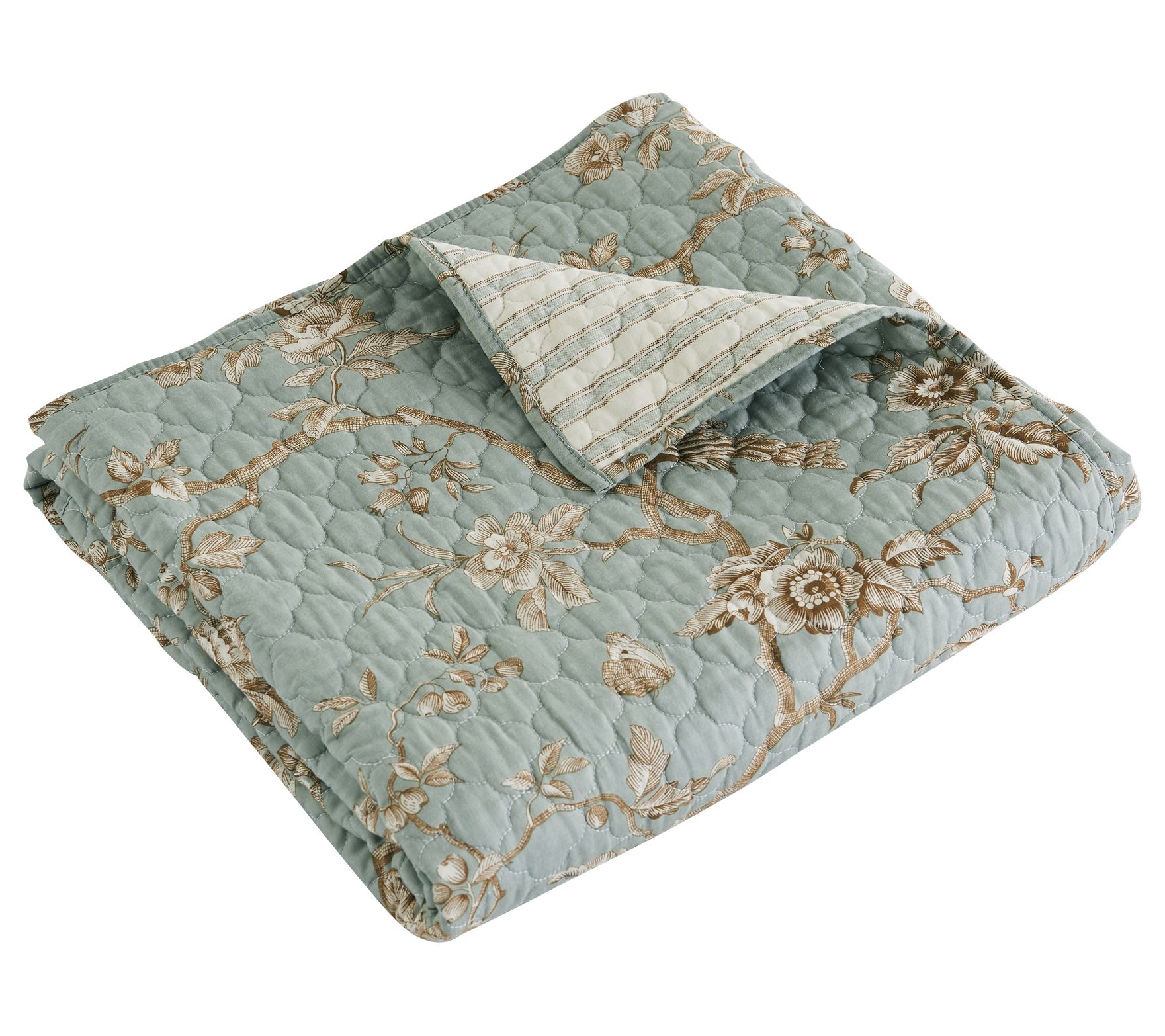 Levtex Home Lyon Teal Quilted Throw - QVC.com