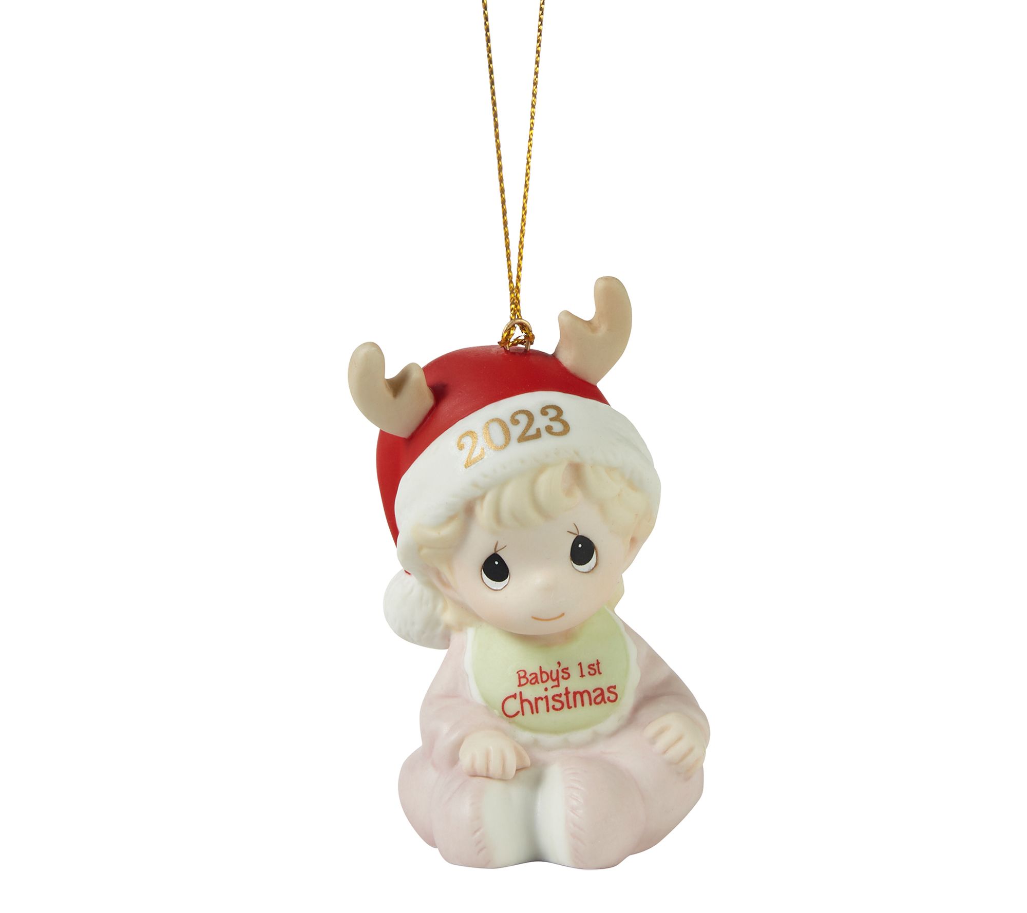 Precious Moments Baby's First Christmas 2023 Girl Ornament