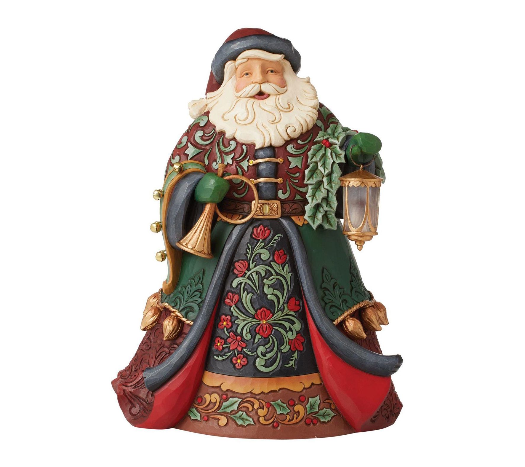 Enesco Jim Shore Collector Santa Lantern Fig - QVC.com