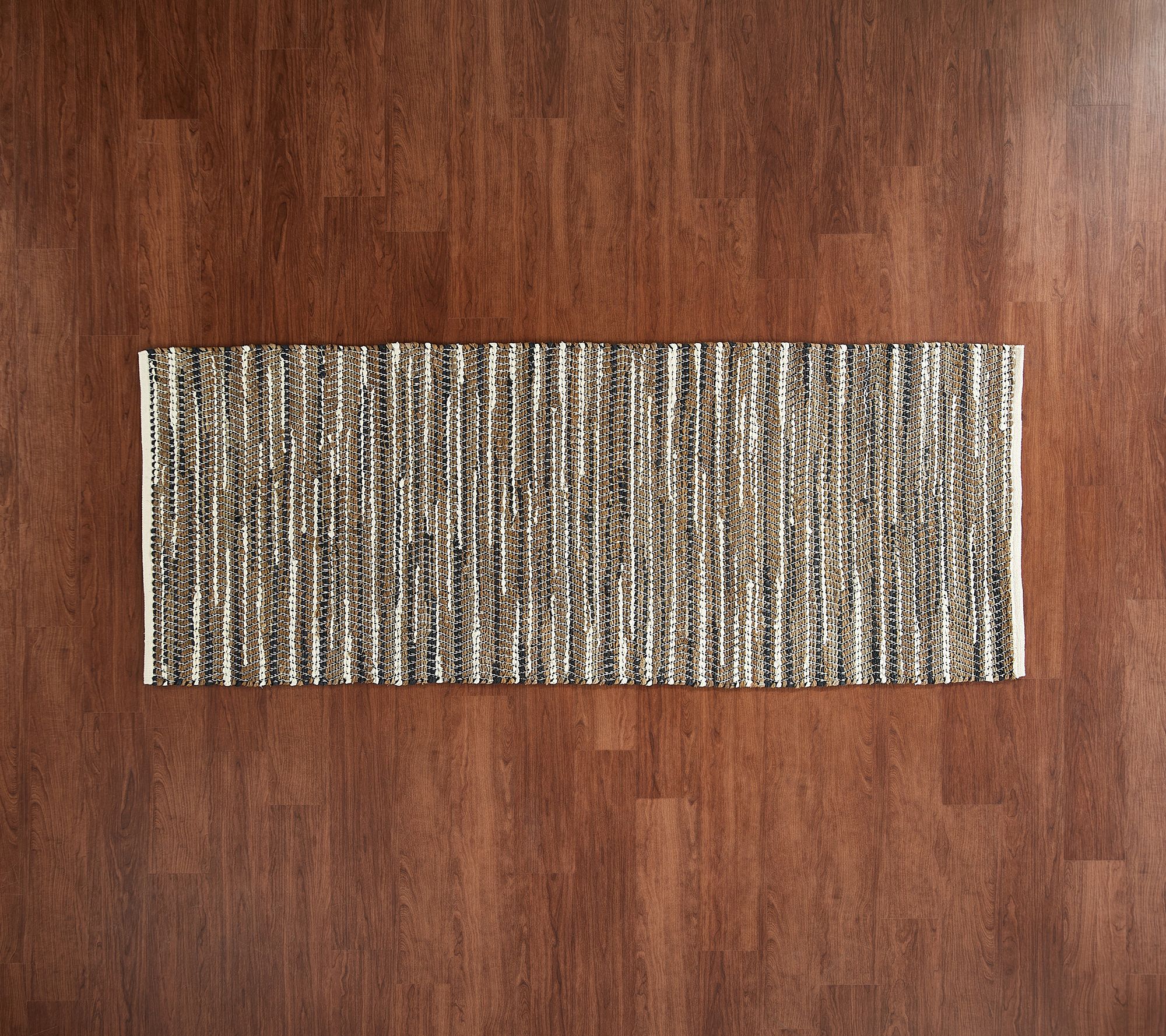 "As Is" Pacific Thyme Multi- Color Woven 2'7" x 7' Runner