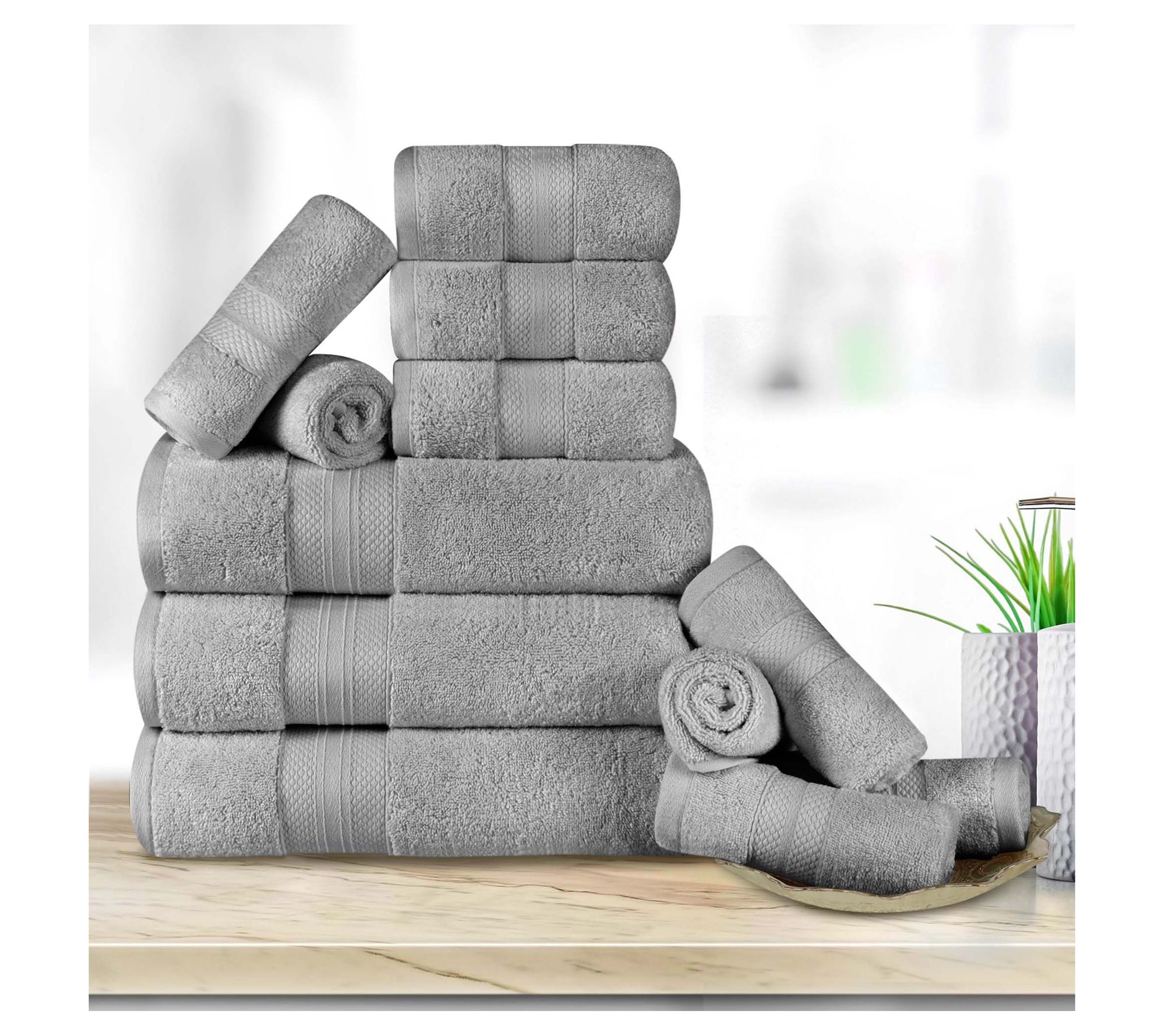 Superior Turkish Cotton 12-PC Towel Set