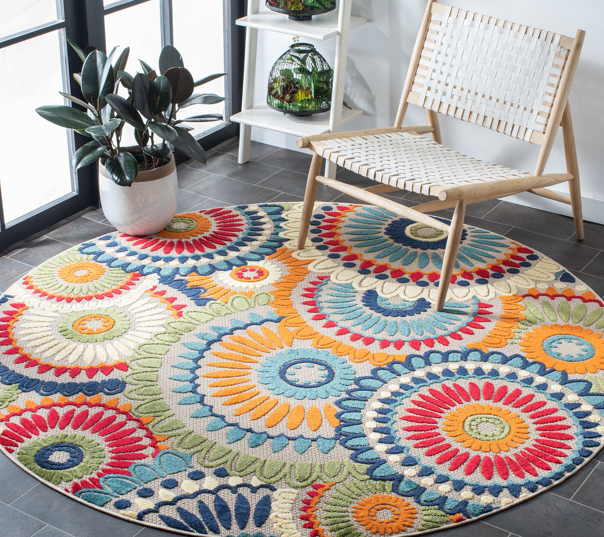 Safavieh Cabana 382 Series 5'-3" X 5'-3" Round