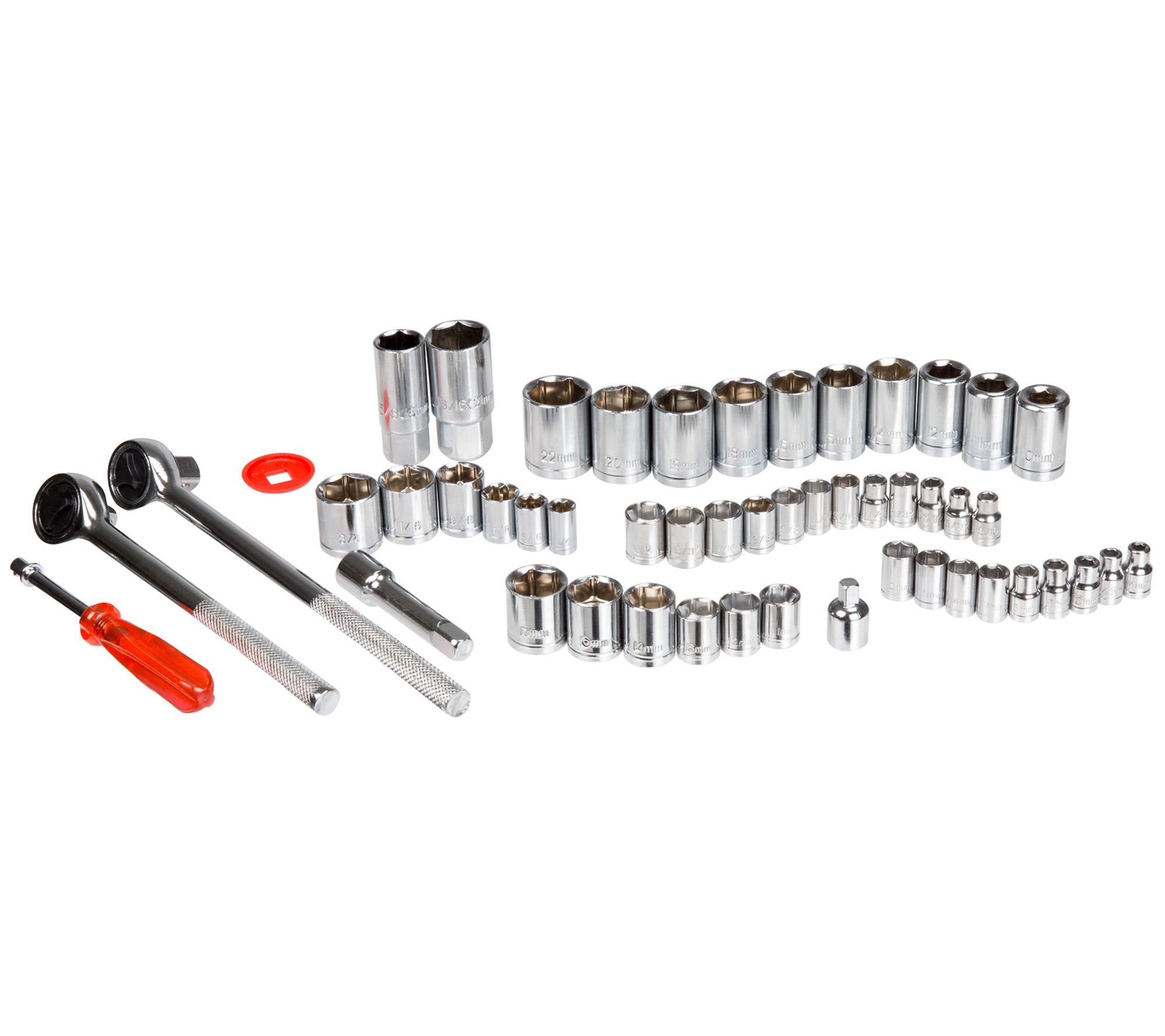 Stalwart 52-Piece Drive Socket Set