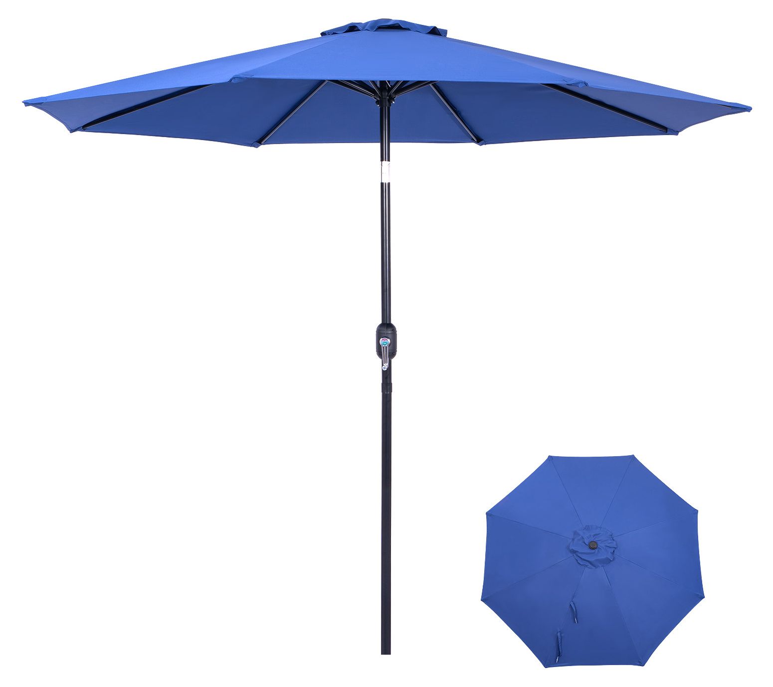 Backyard Expressions 9 Ft Patio Umbrella w/ Crank/Tilt