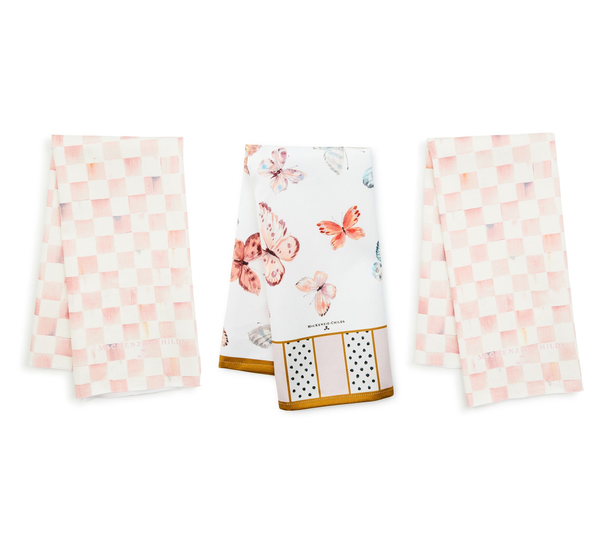 MacKenzie Childs Exclusive Set of 3 Dish Towels