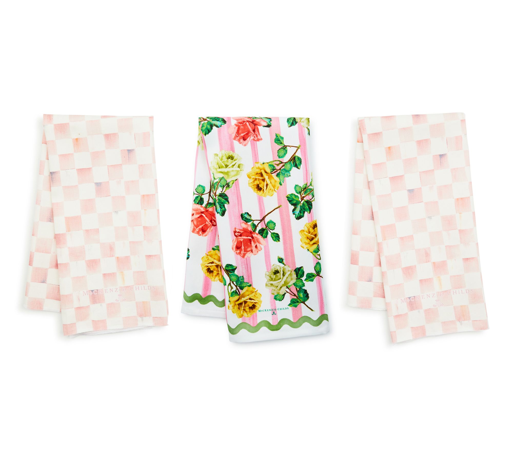 MacKenzie Childs Exclusive Set of 3 Dish Towels