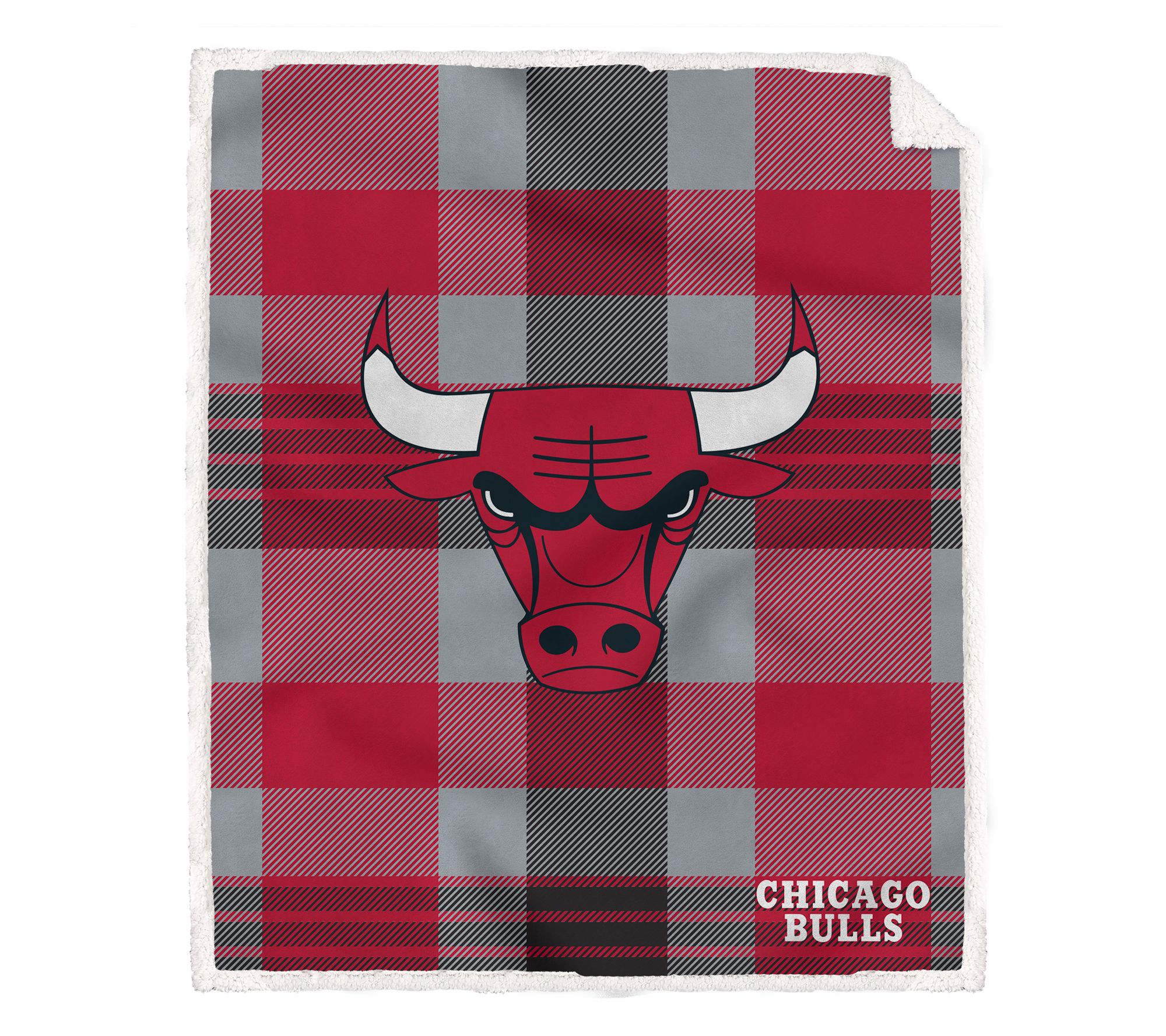 Pegasus Sports NBA Plaid Steel Royal Plush Shera Blanket