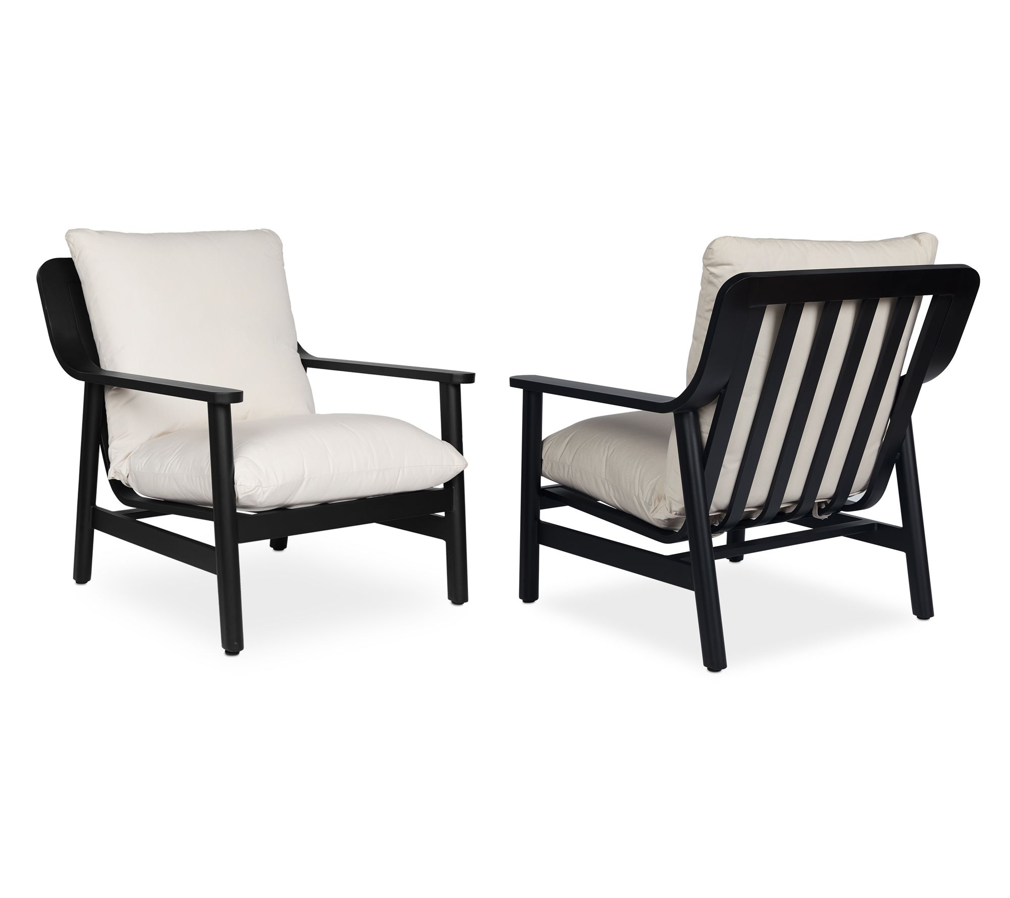 Real Flame Set of 2 Pomona Outdoor Chairs with Cushions