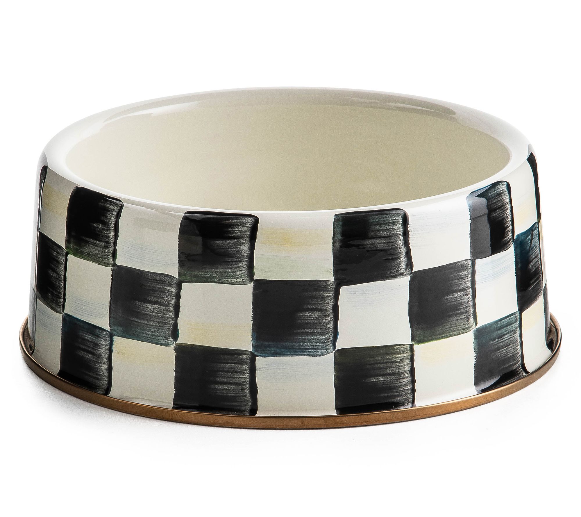 MacKenzie-Childs Courtly Check Large Pet Dish