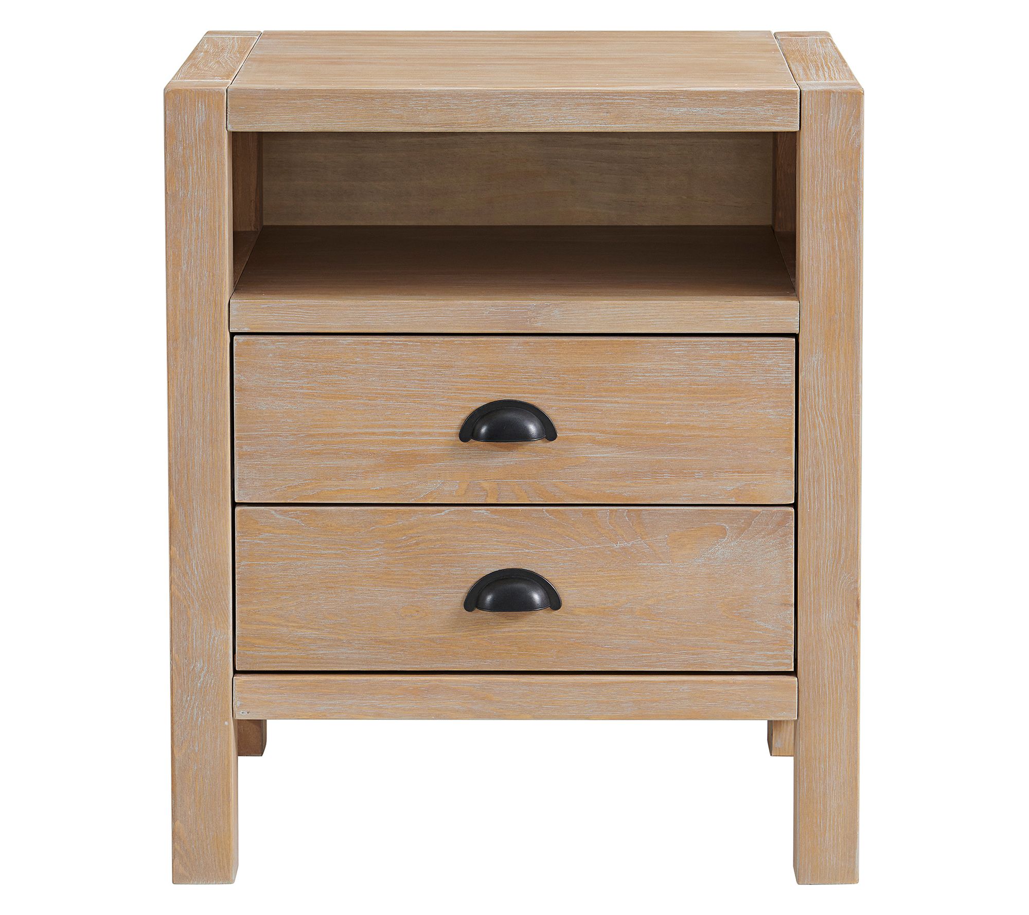 Alaterre Furniture Arden 2-Drawer Wood Nightstand Bedside