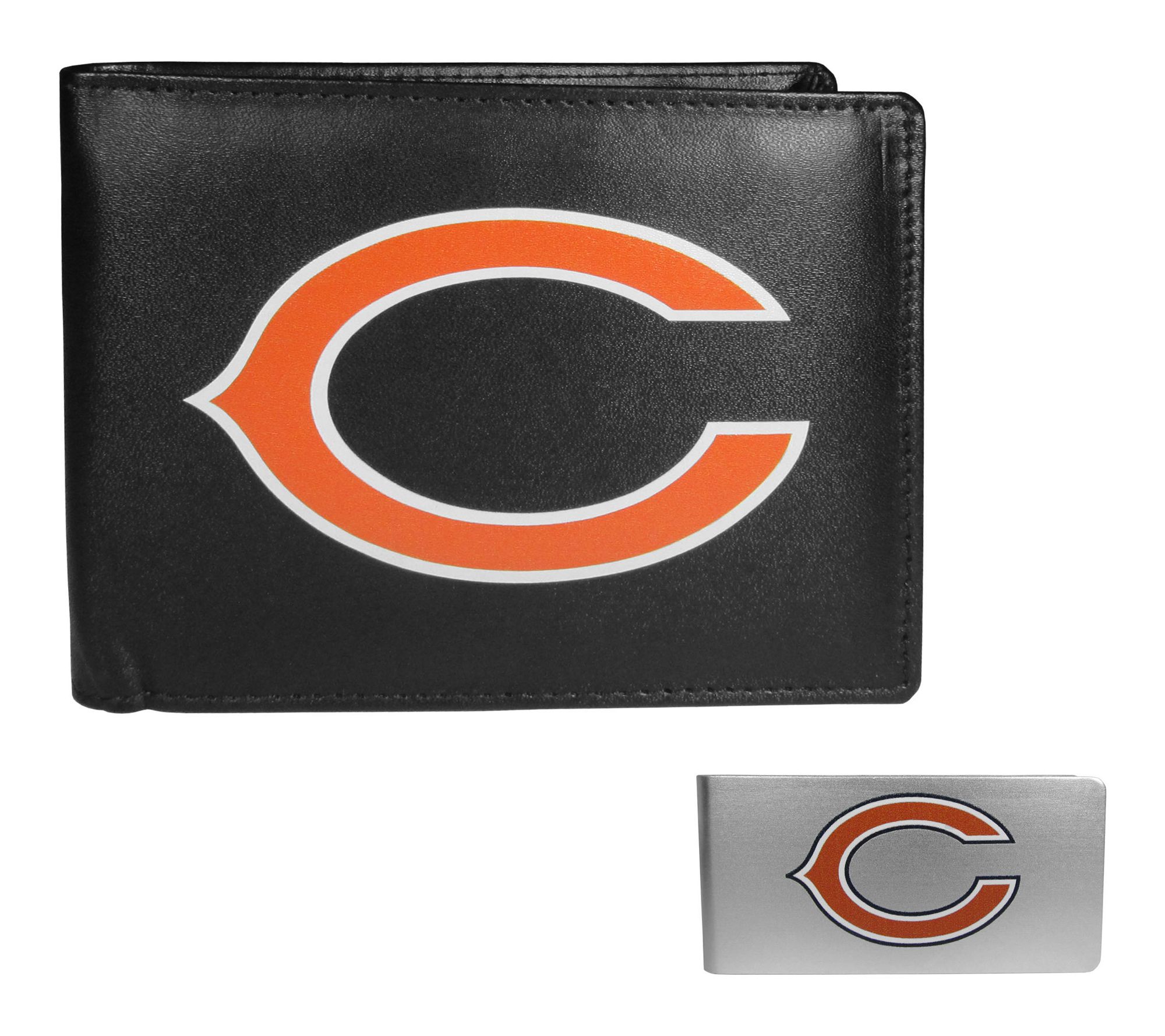 Siskiyou Sports NFL Leather Bi-fold Wallet & Money Clip