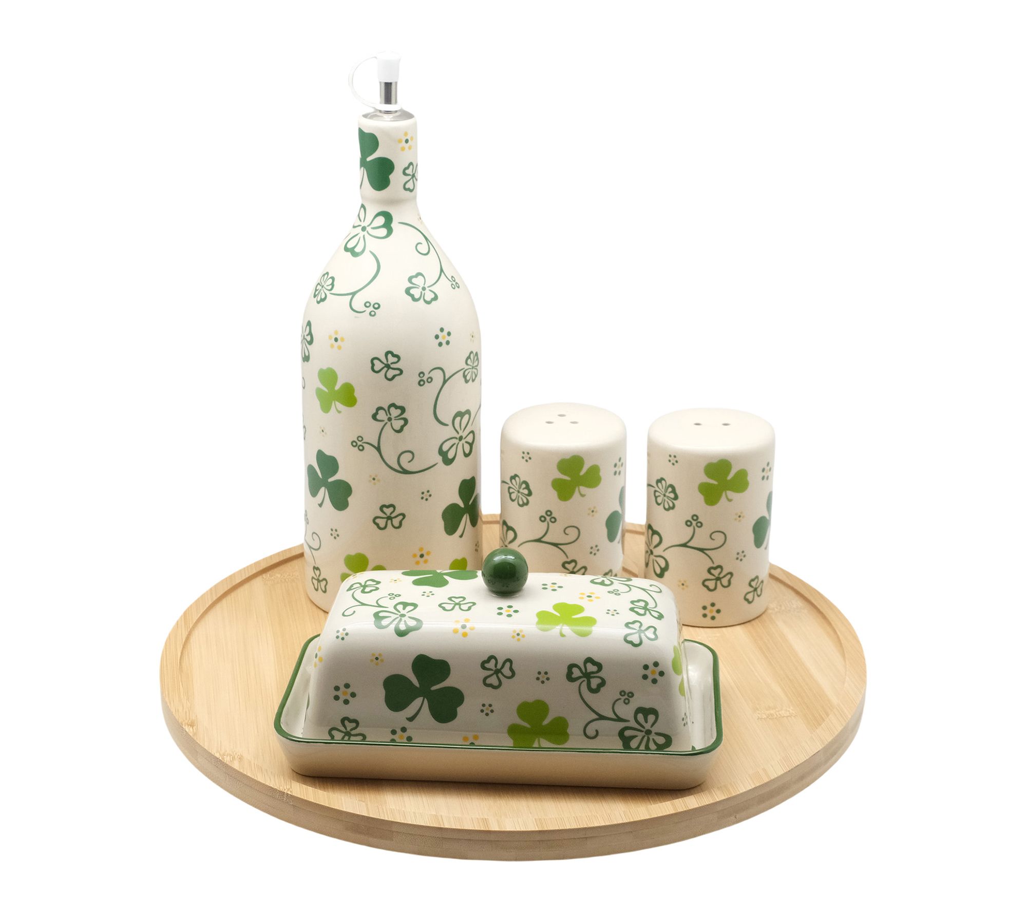 "As Is" Temp-tations Seasonal 4-Pc Lazy Susan Completer Set