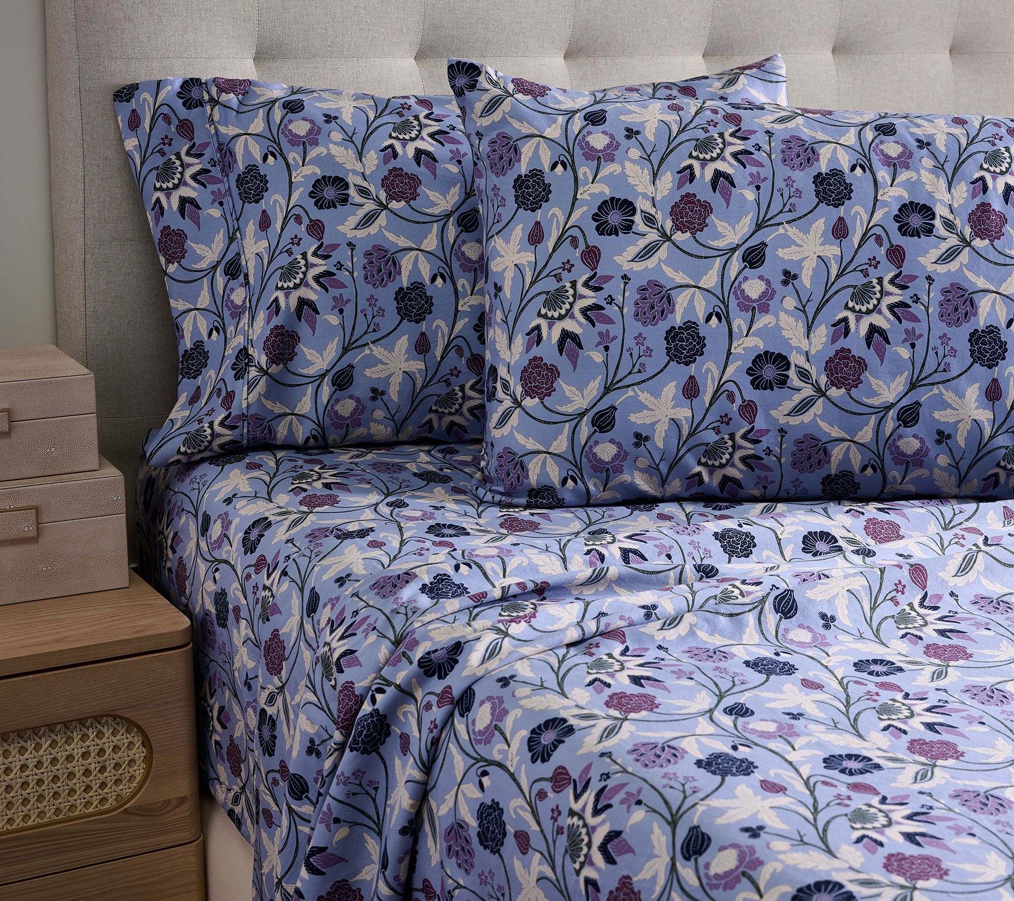 550TC 100% Cotton Full Sheet Set by Kim Gravel