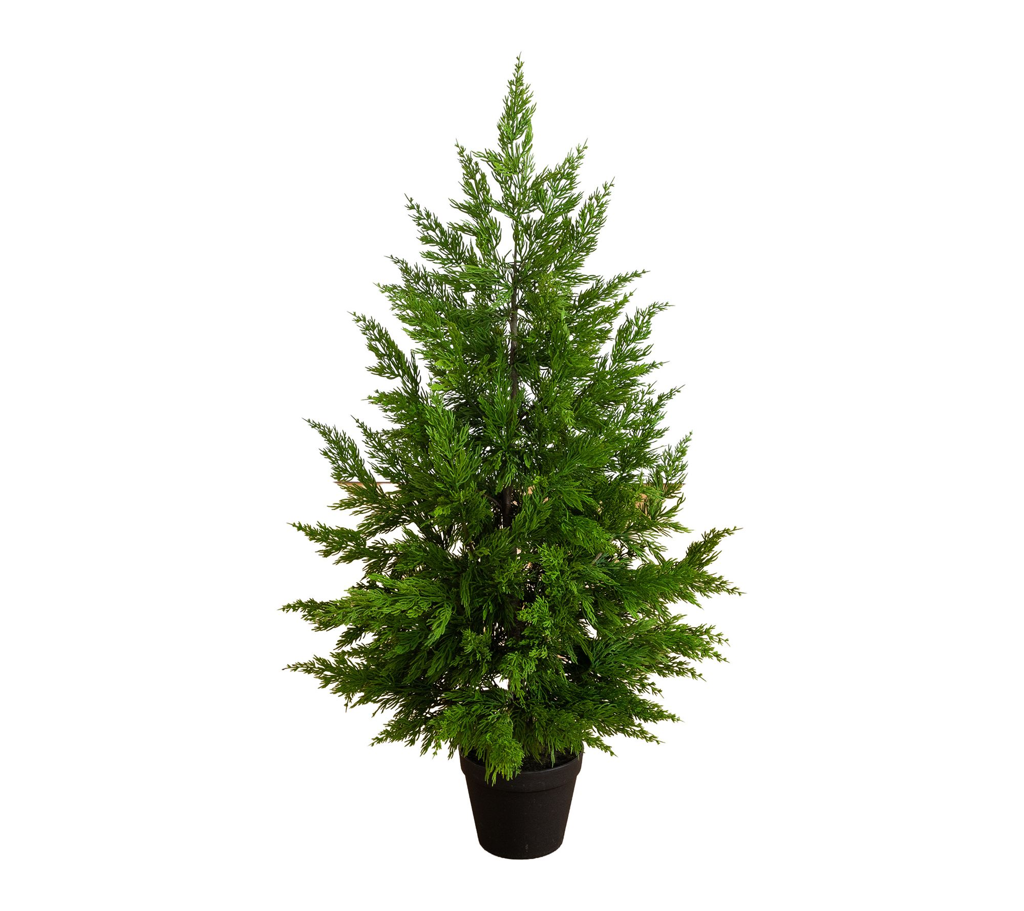 Nearly Natural 38-in Artificial Real Touch Cypress Christmas Tree