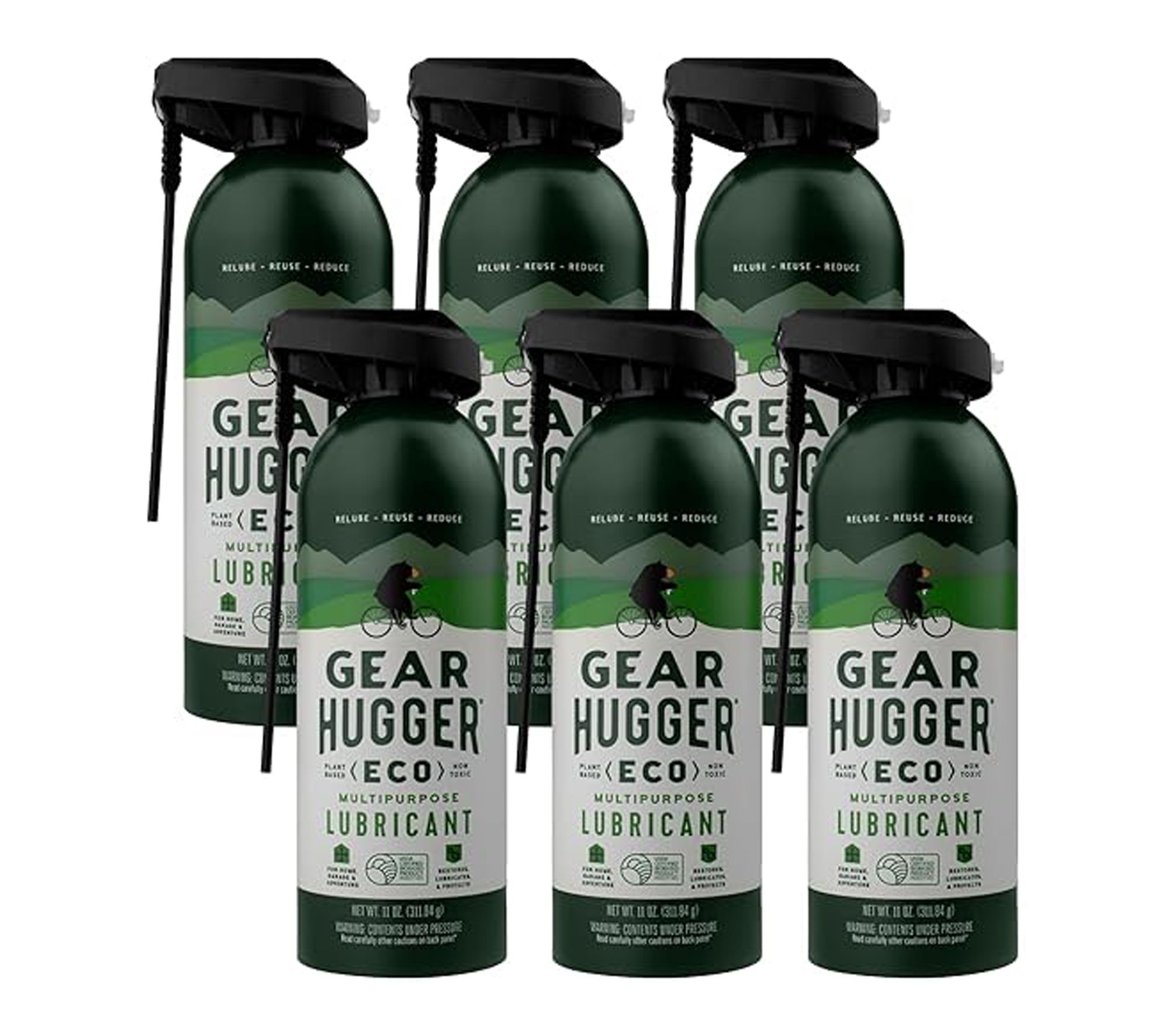 Gear Hugger 6pk 11oz Multi -Purpose Lubricants