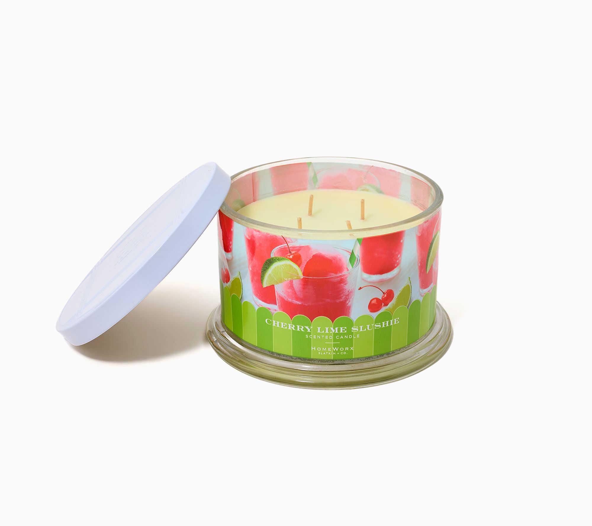 HomeWorx by Slatkin + Co. 18oz Cherry Lime Shlushie Candle