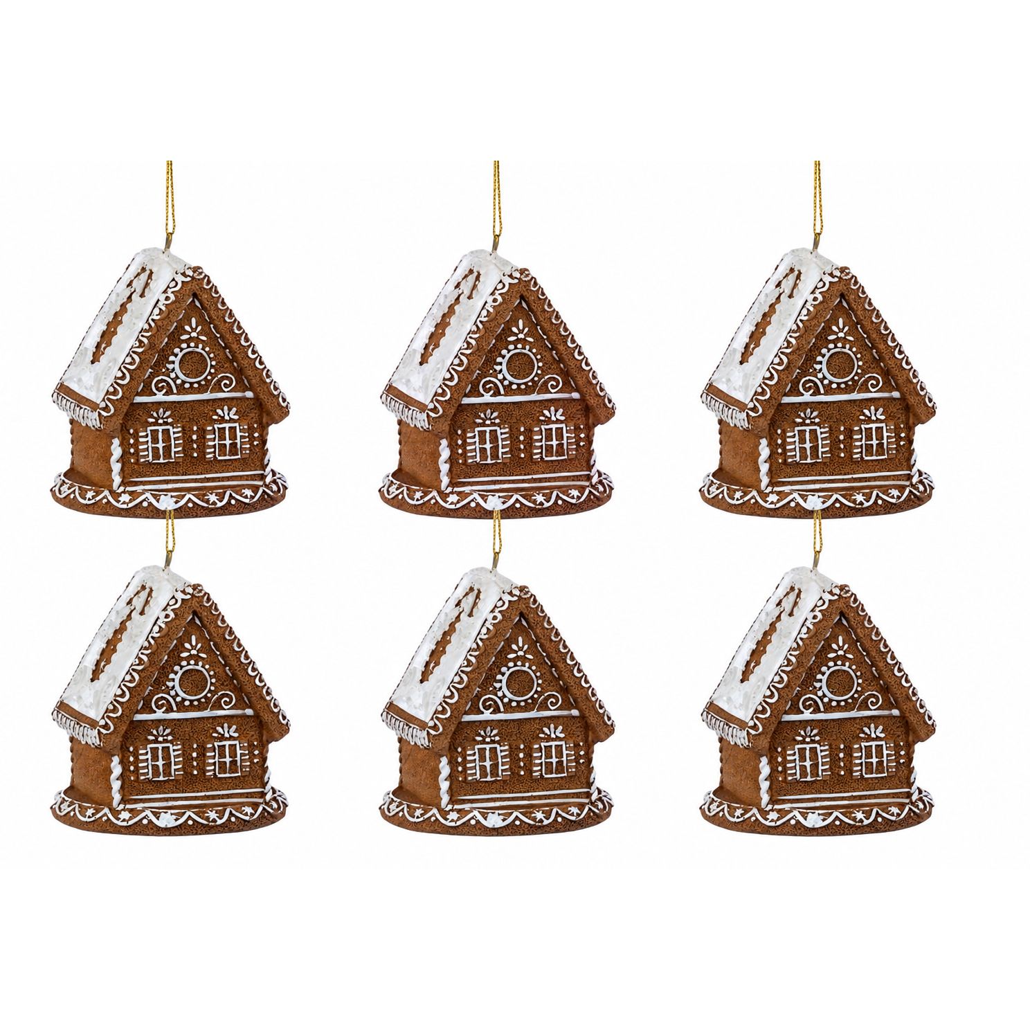 RC Home Decor -3.15â  LED Frosted Gingerbread House Ornament-