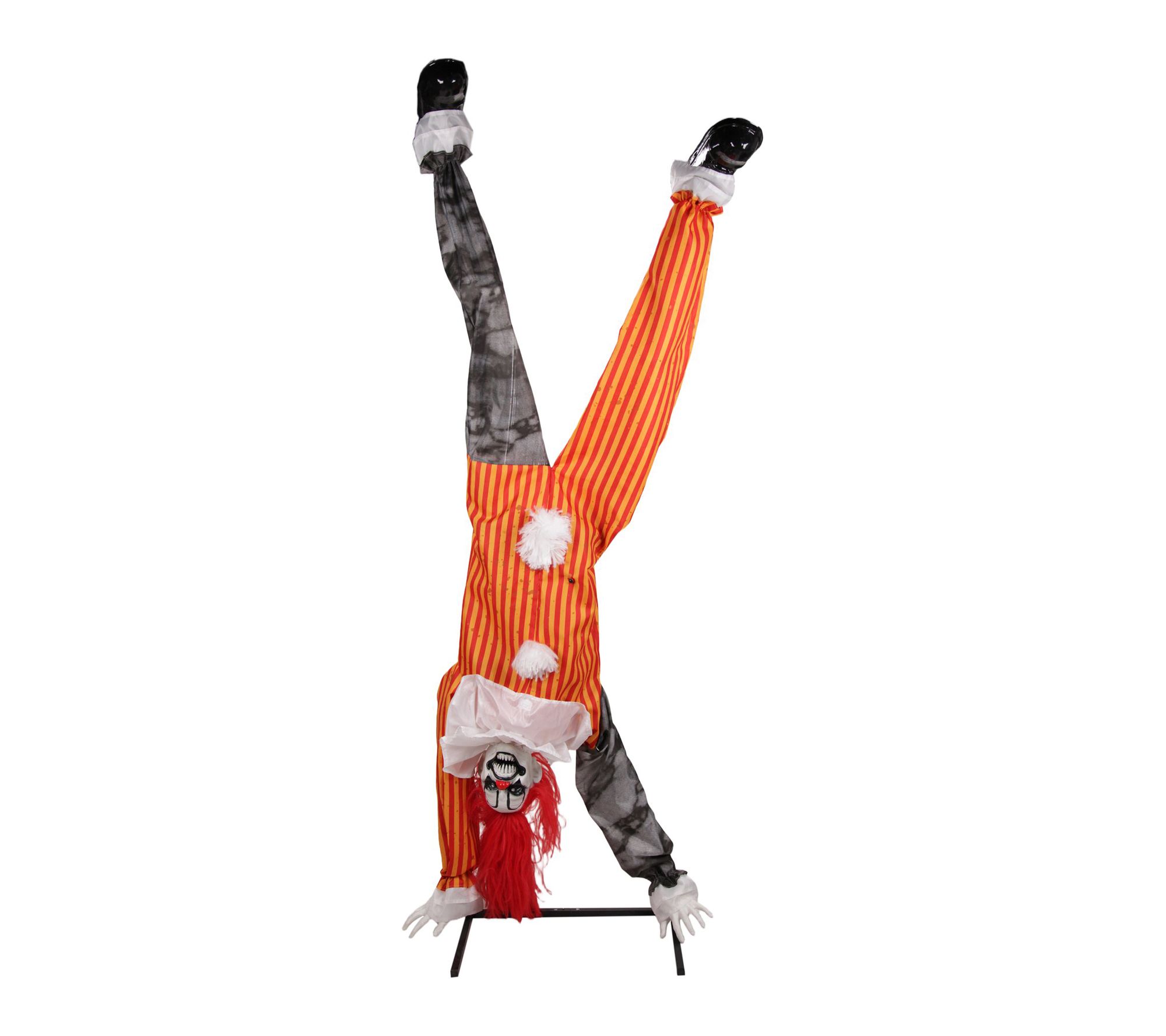 Haunted Hill Farm 7.1-ft. Upside Down Clown Animatronic