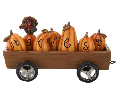 Turkey on Tractor Pulling Pumpkins by Valerie - QVC.com