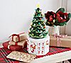 Mr. Christmas 18" Lit Ceramic Advent Tree with 24 Ornaments