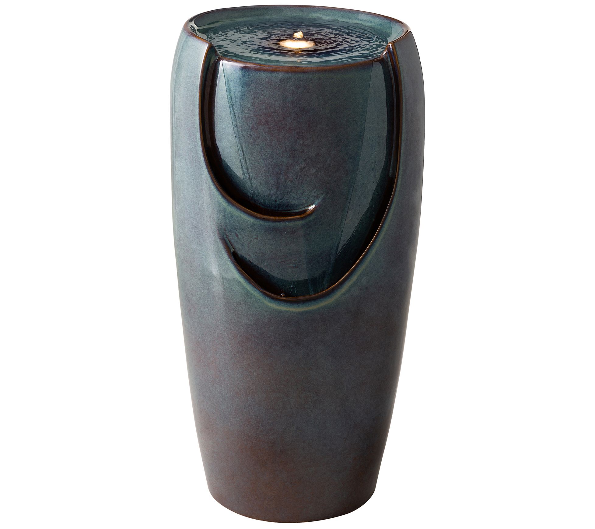 Glitzhome Calming Colors LED Lighted Fountain Lrge