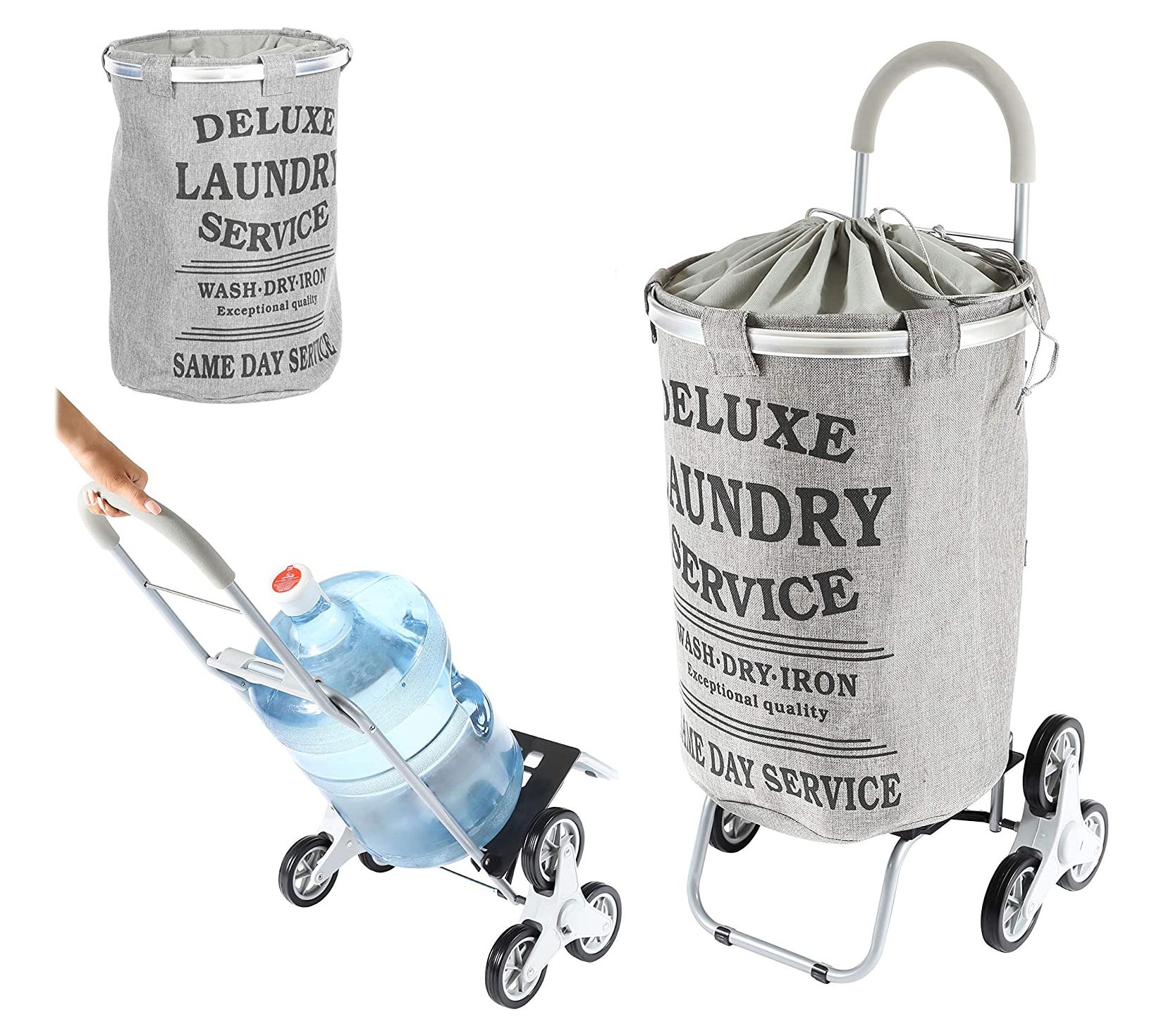 dbest products Stair Climber Laundry Trolley Dolly