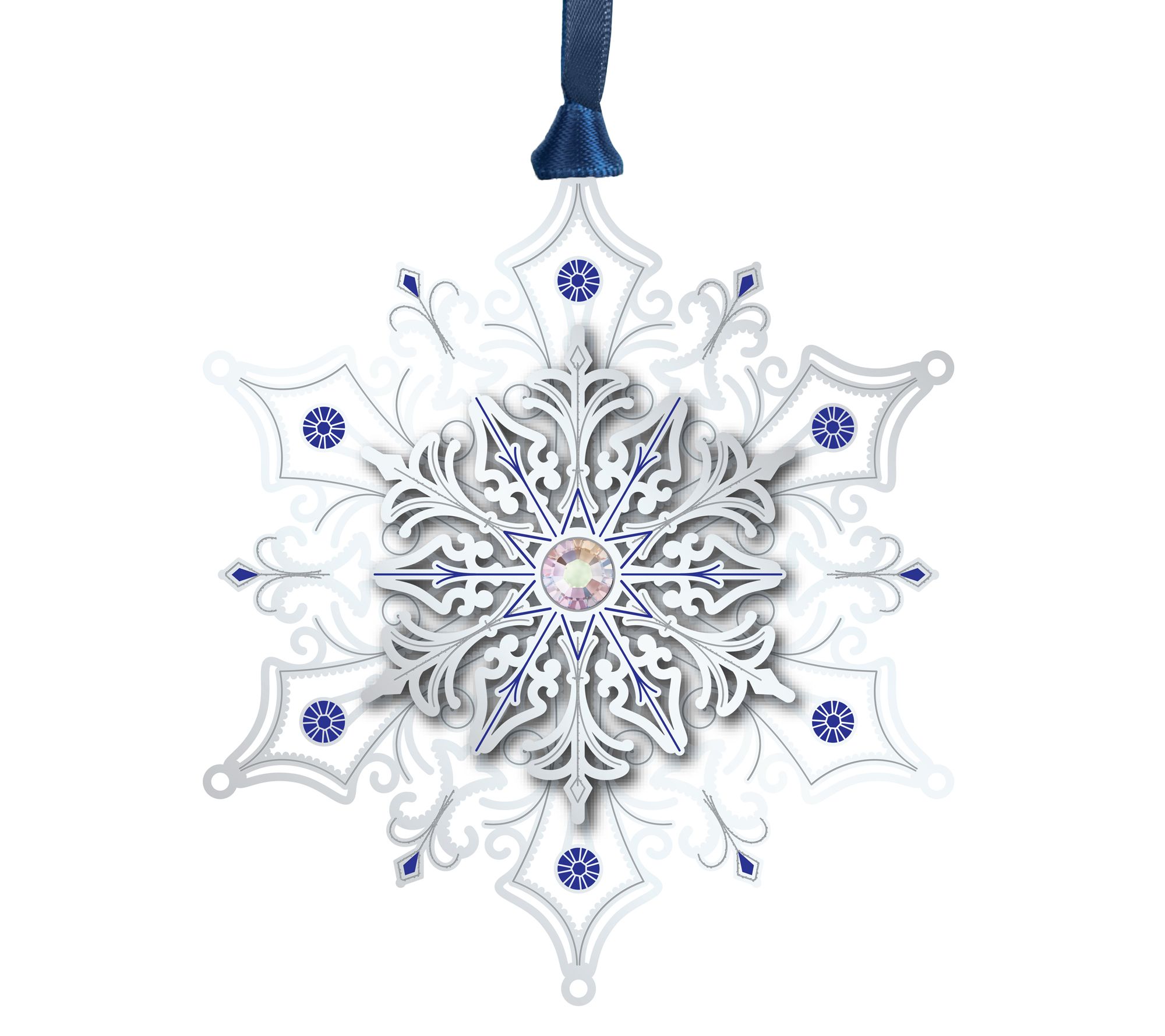 Glittering Snowflake Ornament