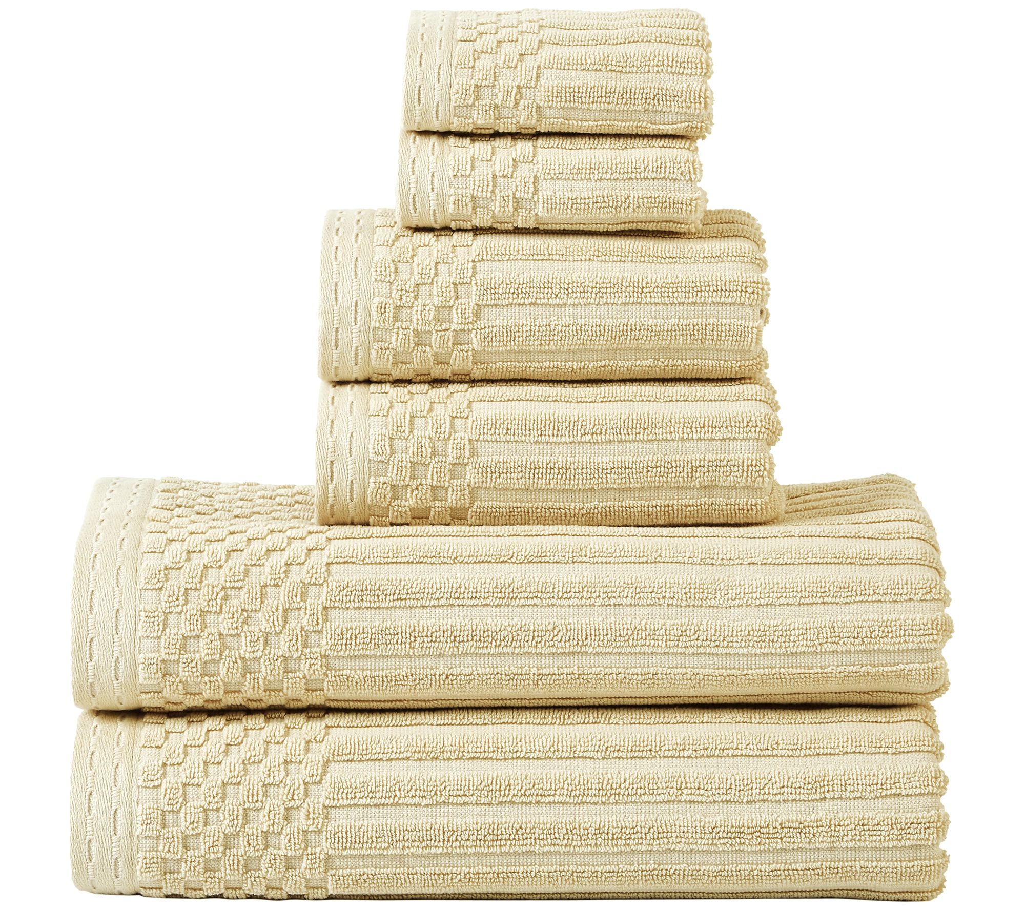 Superior Ultra Soft Thick Absorbent 6-Piece Coton Towel Set