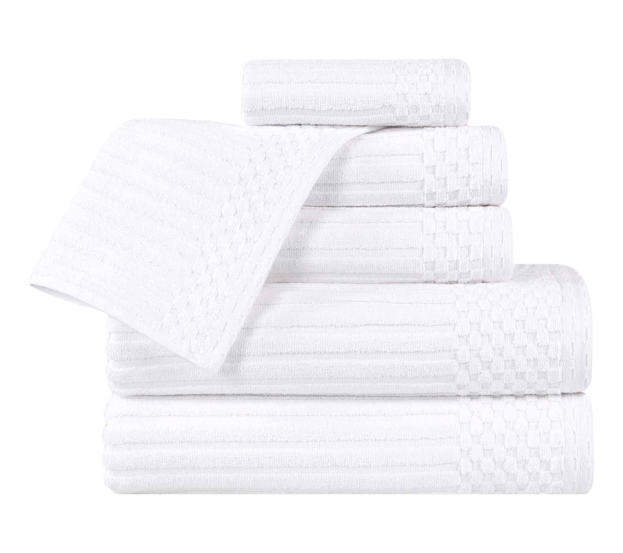 Superior Ultra Soft Thick Absorbent 6-Piece Coton Towel Set