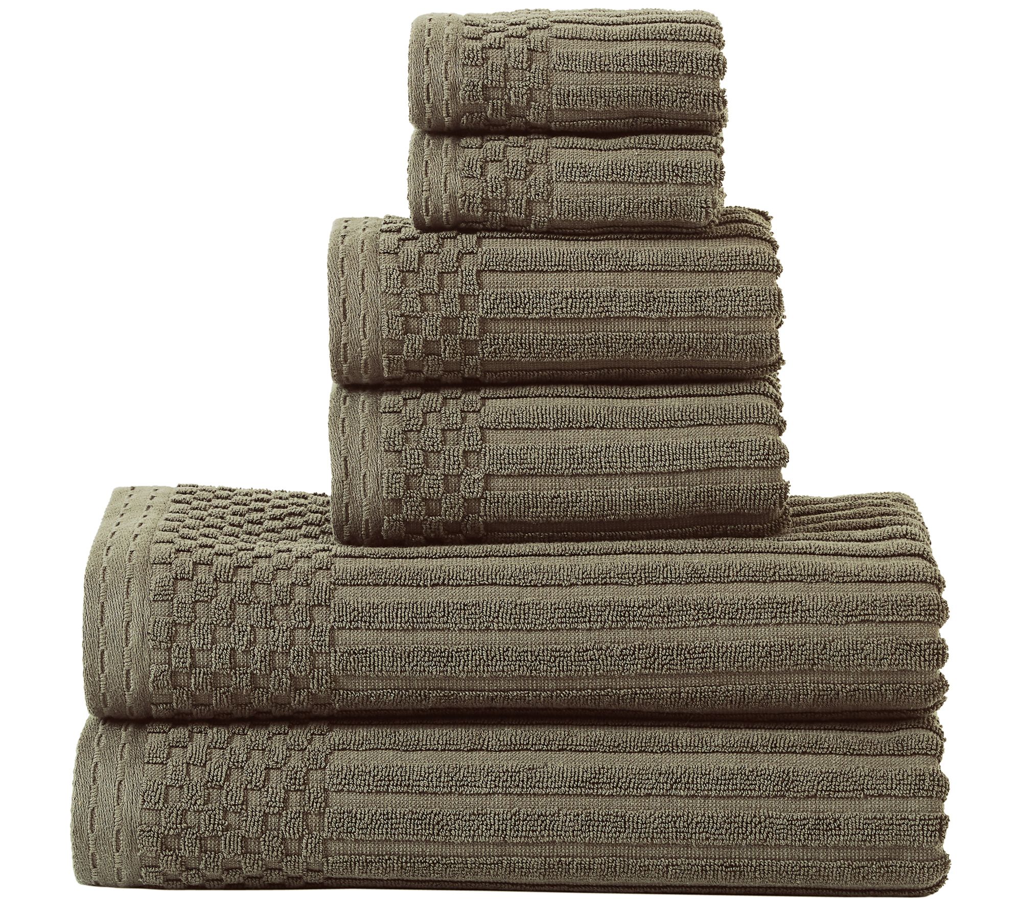 Superior Ultra Soft Thick Absorbent 6-Piece Coton Towel Set