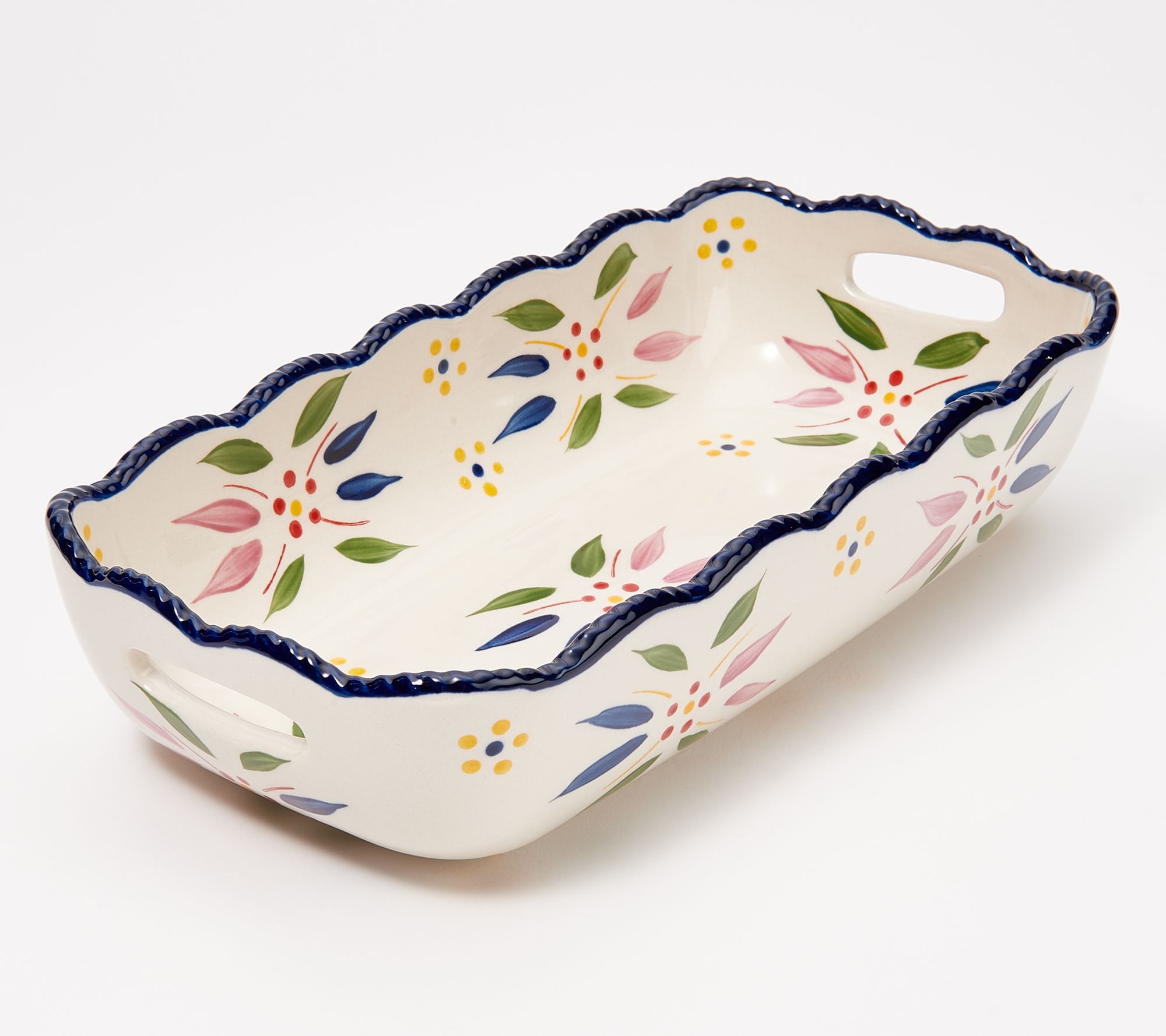 Temptations Old World 10" Bread Basket with Handles