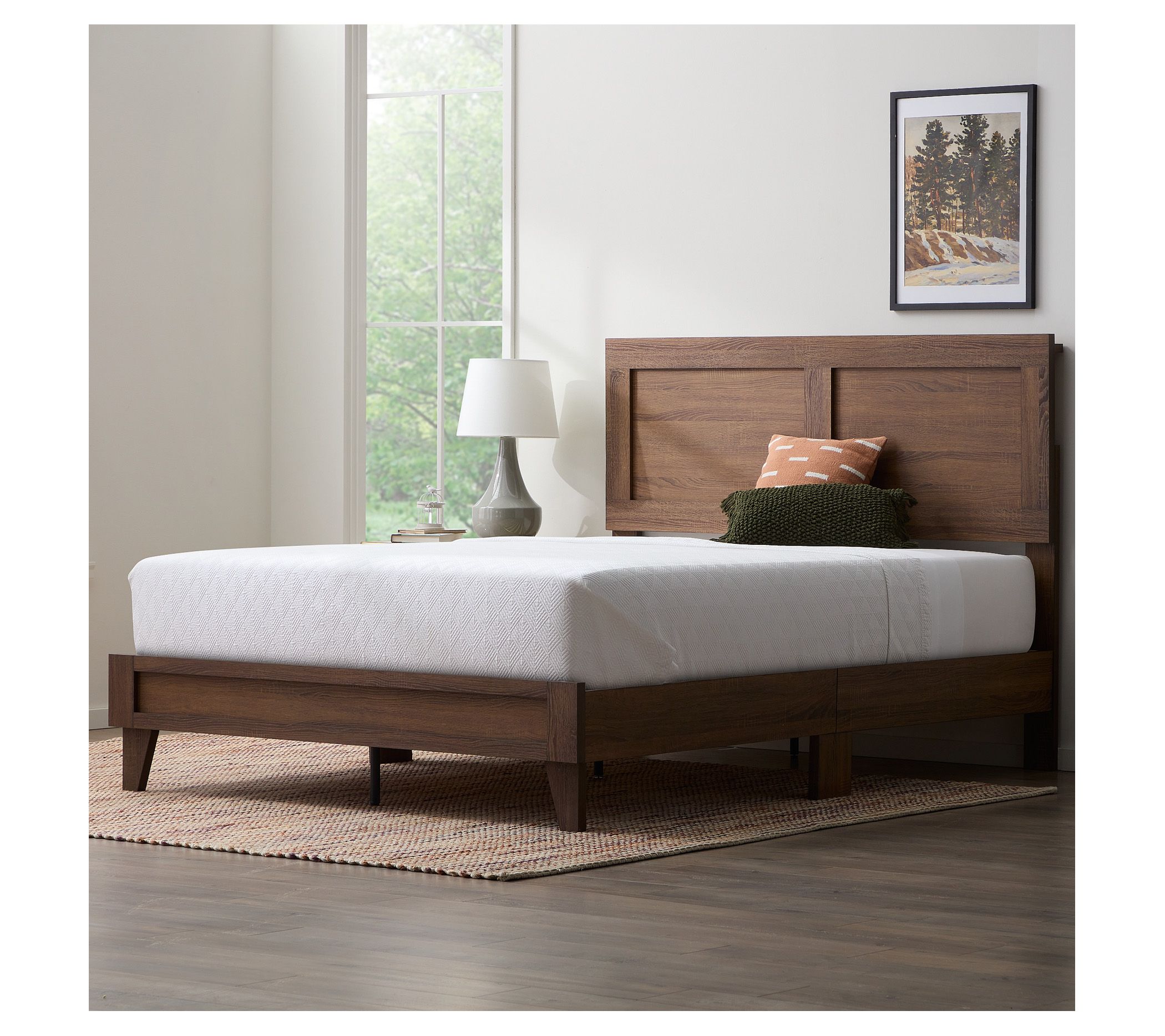 Lily DoubleFramed Wood Platform Bed Twin XL